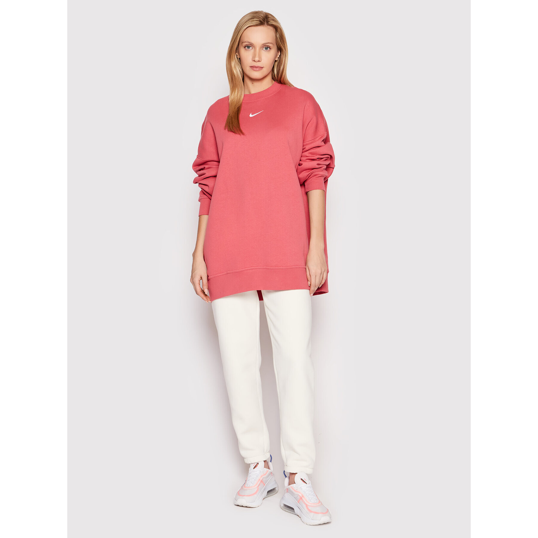 Nike Суитшърт Sportswear Collection Essentials DD5632 Розов Oversize - Pepit.bg