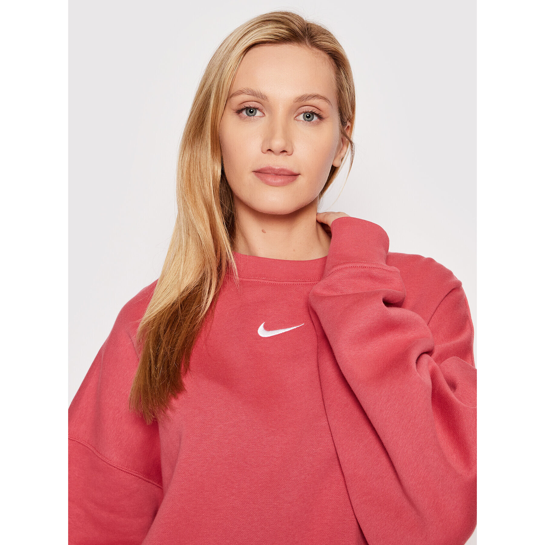 Nike Суитшърт Sportswear Collection Essentials DD5632 Розов Oversize - Pepit.bg