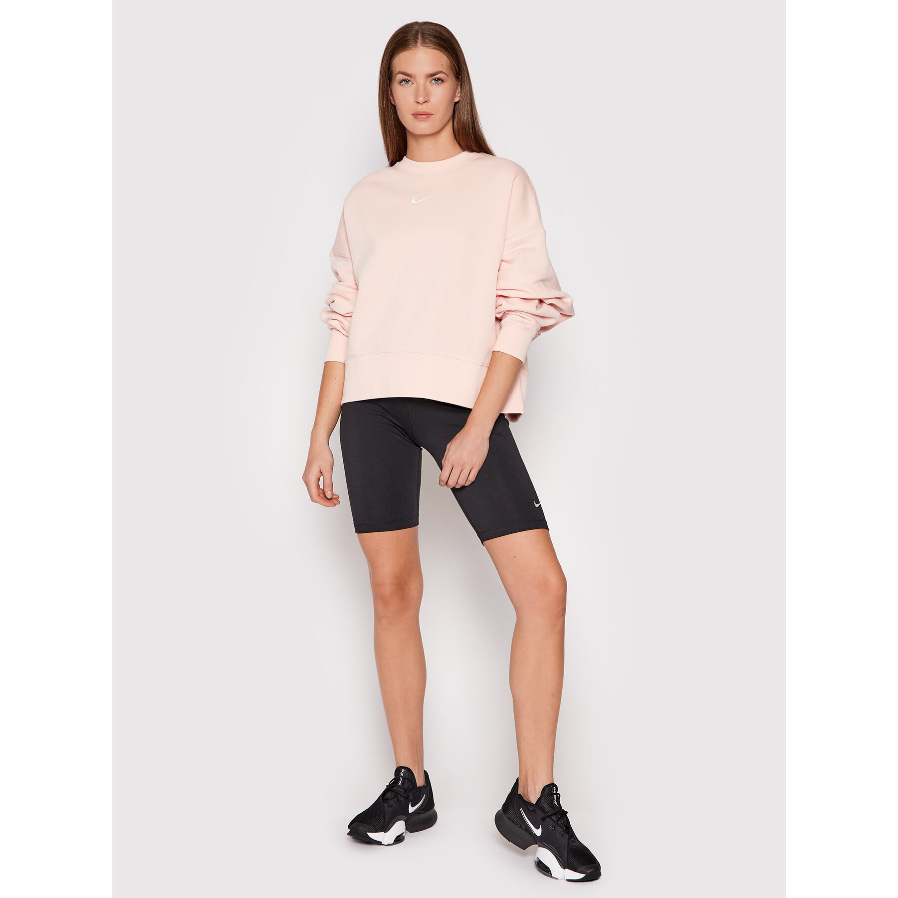 Nike Суитшърт Sportswear Collection Essentials DJ7665 Розов Oversize - Pepit.bg