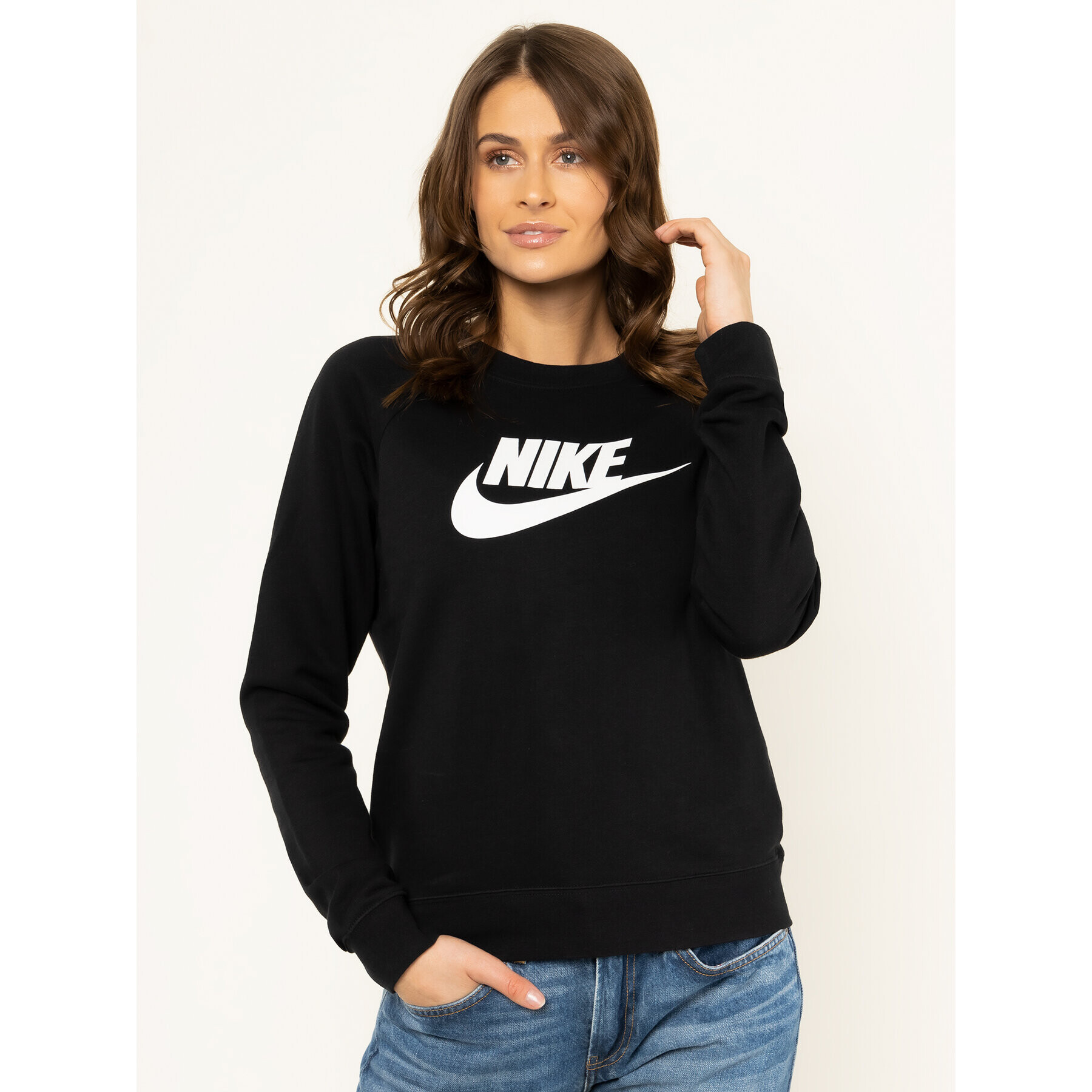 Nike Суитшърт Sportswear Essential BV4112 Черен Standard Fit - Pepit.bg