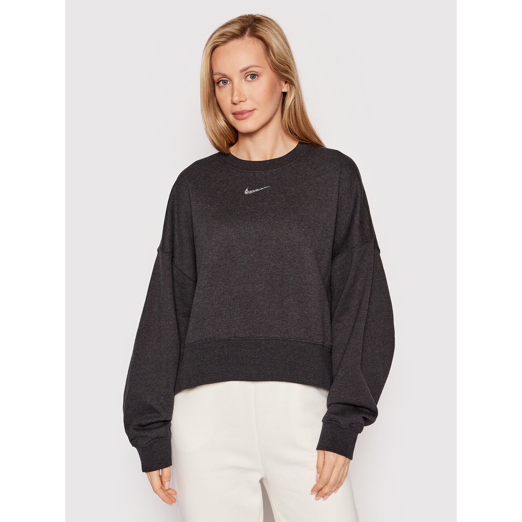 Nike Суитшърт Sportswear Essentials DJ6937 Сив Oversize - Pepit.bg
