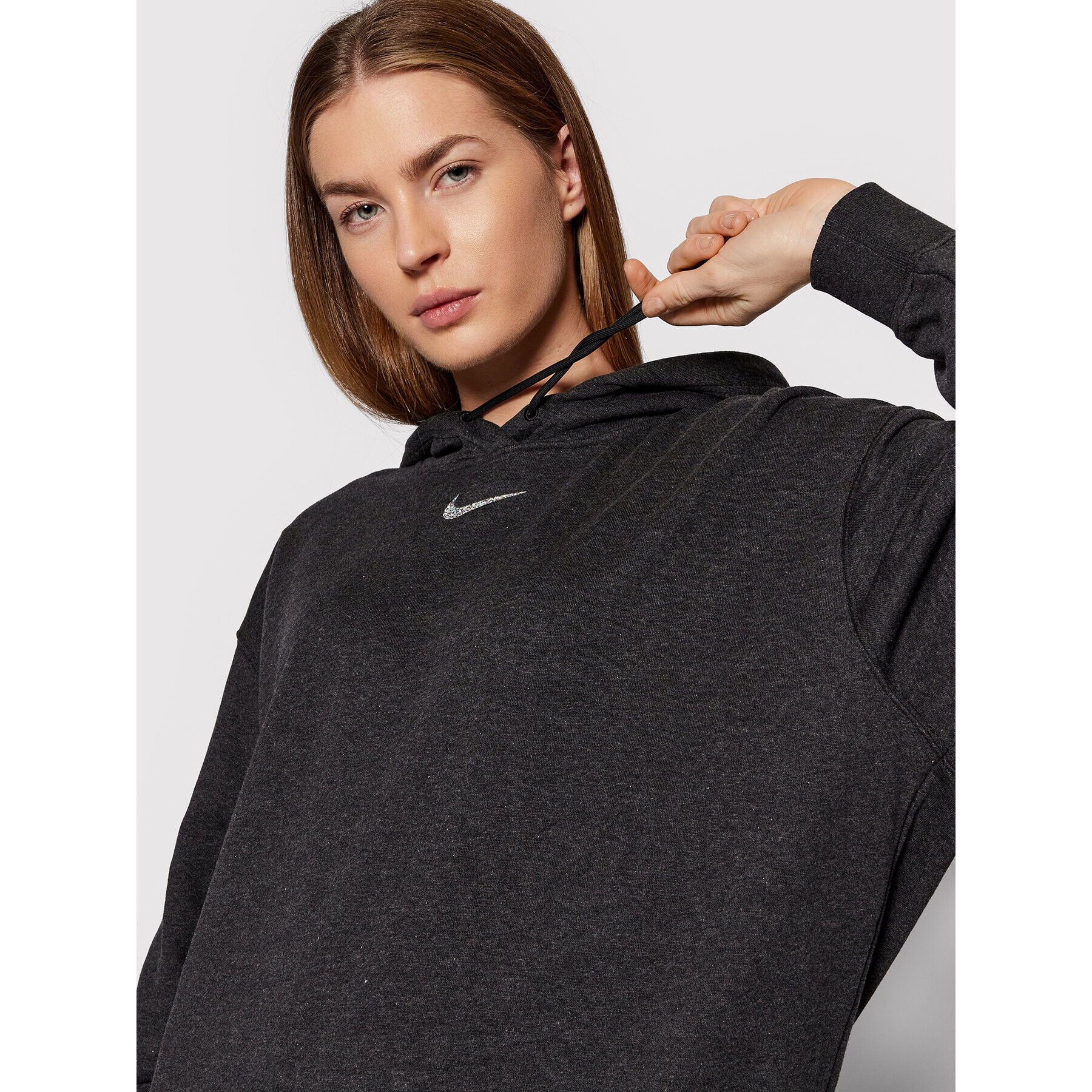 Nike Суитшърт Sportswear Essentials DJ6939 Сив Oversize - Pepit.bg