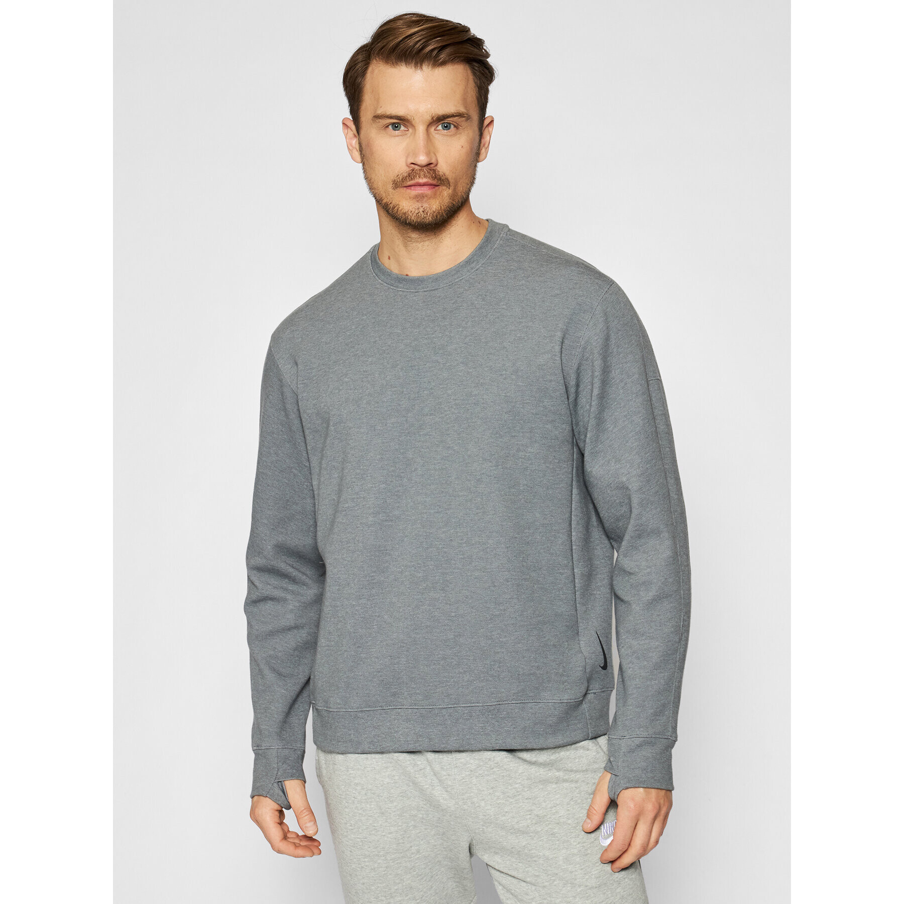 Nike Суитшърт Yoga CU6245 Сив Standard Fit - Pepit.bg
