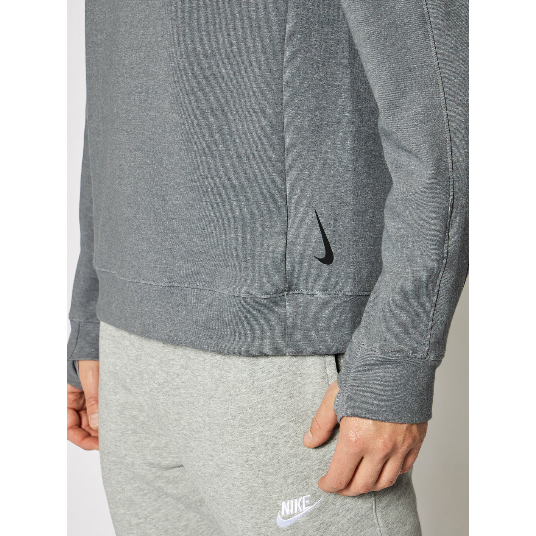 Nike Суитшърт Yoga CU6245 Сив Standard Fit - Pepit.bg