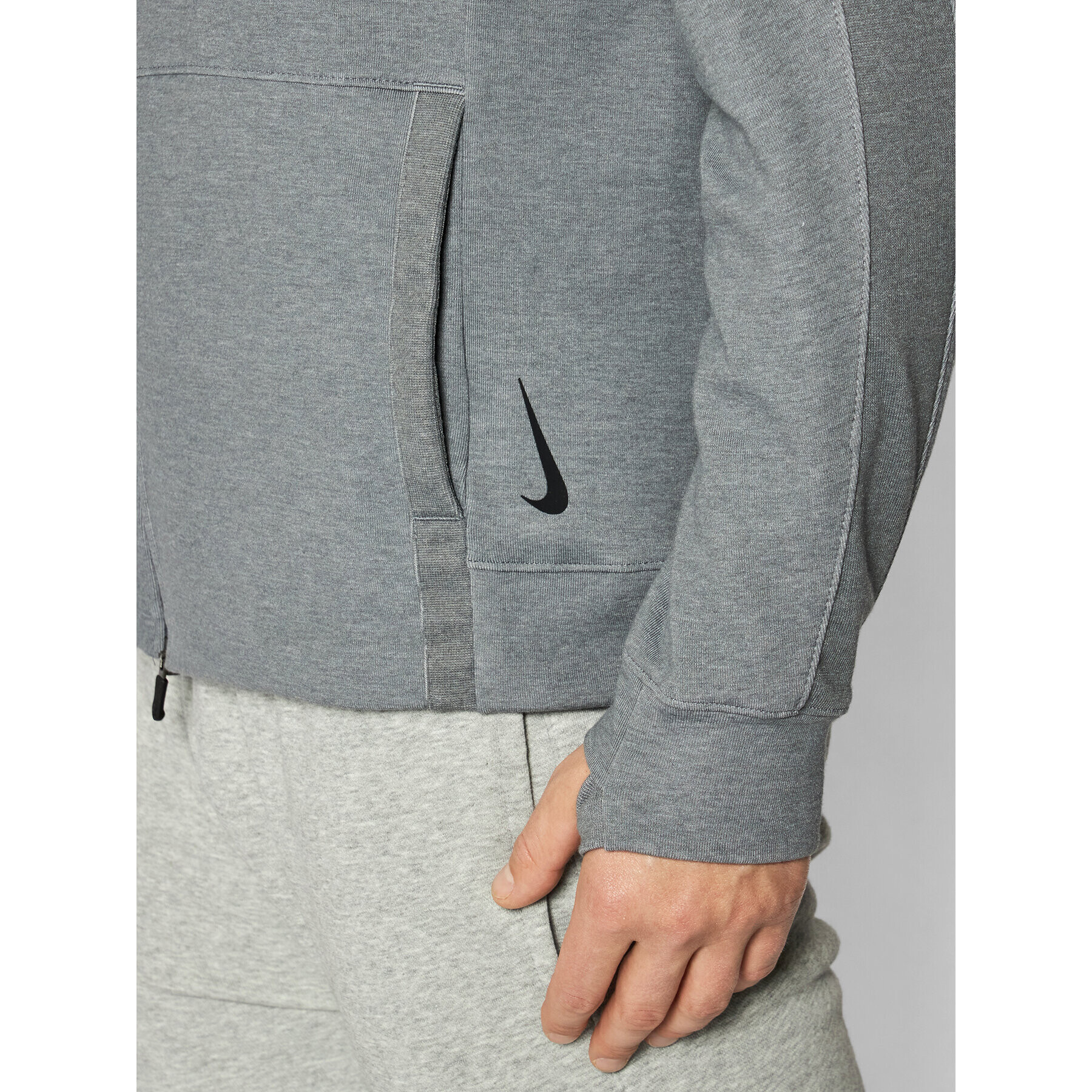 Nike Суитшърт Yoga CU6260 Сив Standard Fit - Pepit.bg