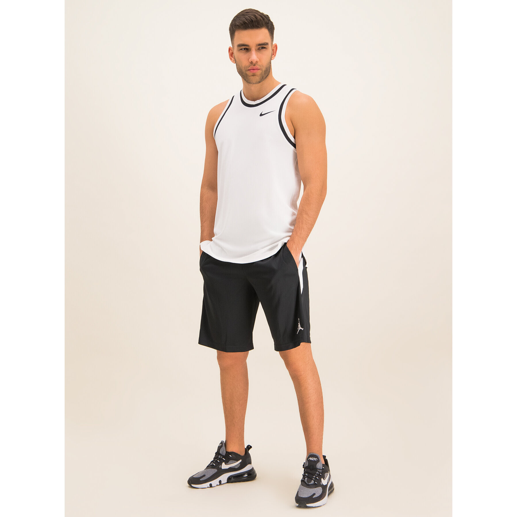 Nike Тениска от техническо трико Classic AQ5591 Бял Standard Fit - Pepit.bg