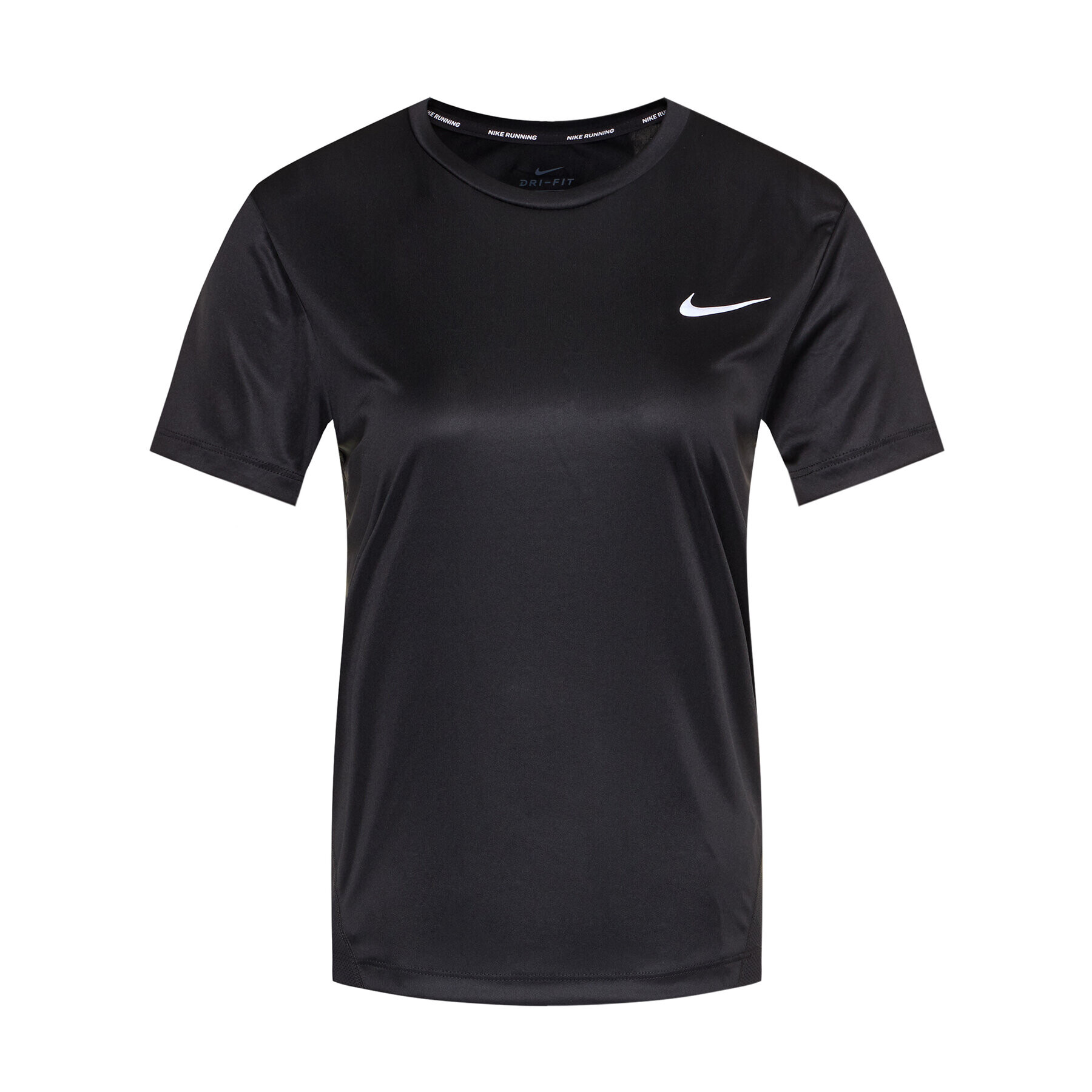 Nike Тениска от техническо трико Miler AJ8121 Черен Regular Fit - Pepit.bg