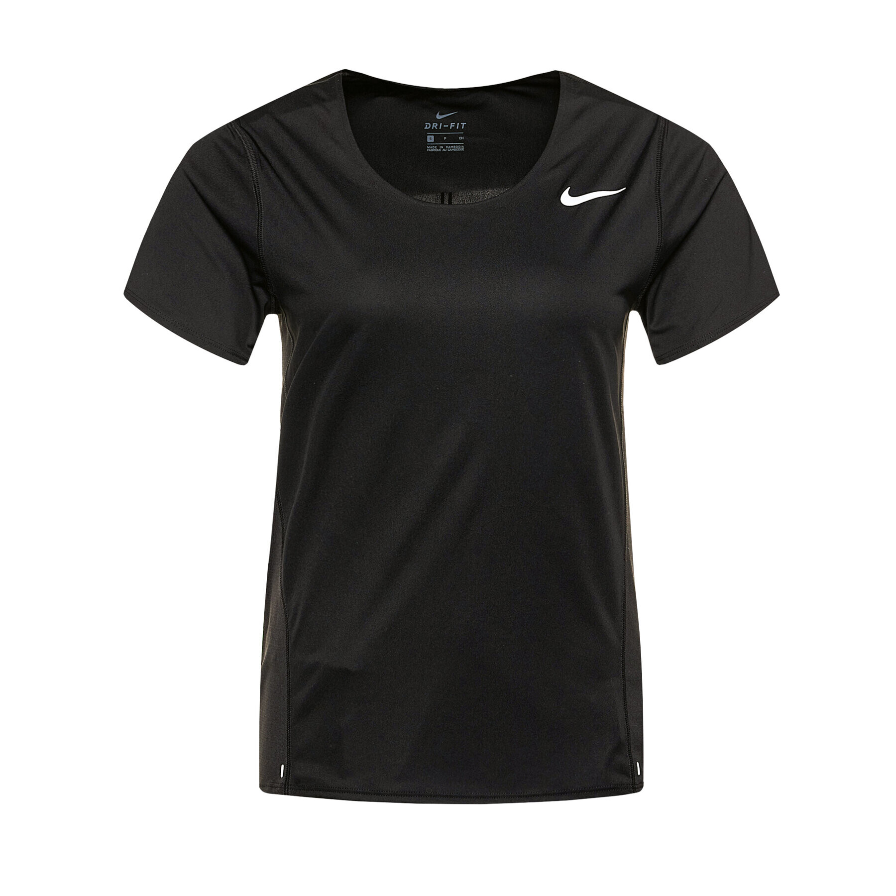 Nike Тениска от техническо трико City Sleek CJ9444 Черен Regular Fit - Pepit.bg