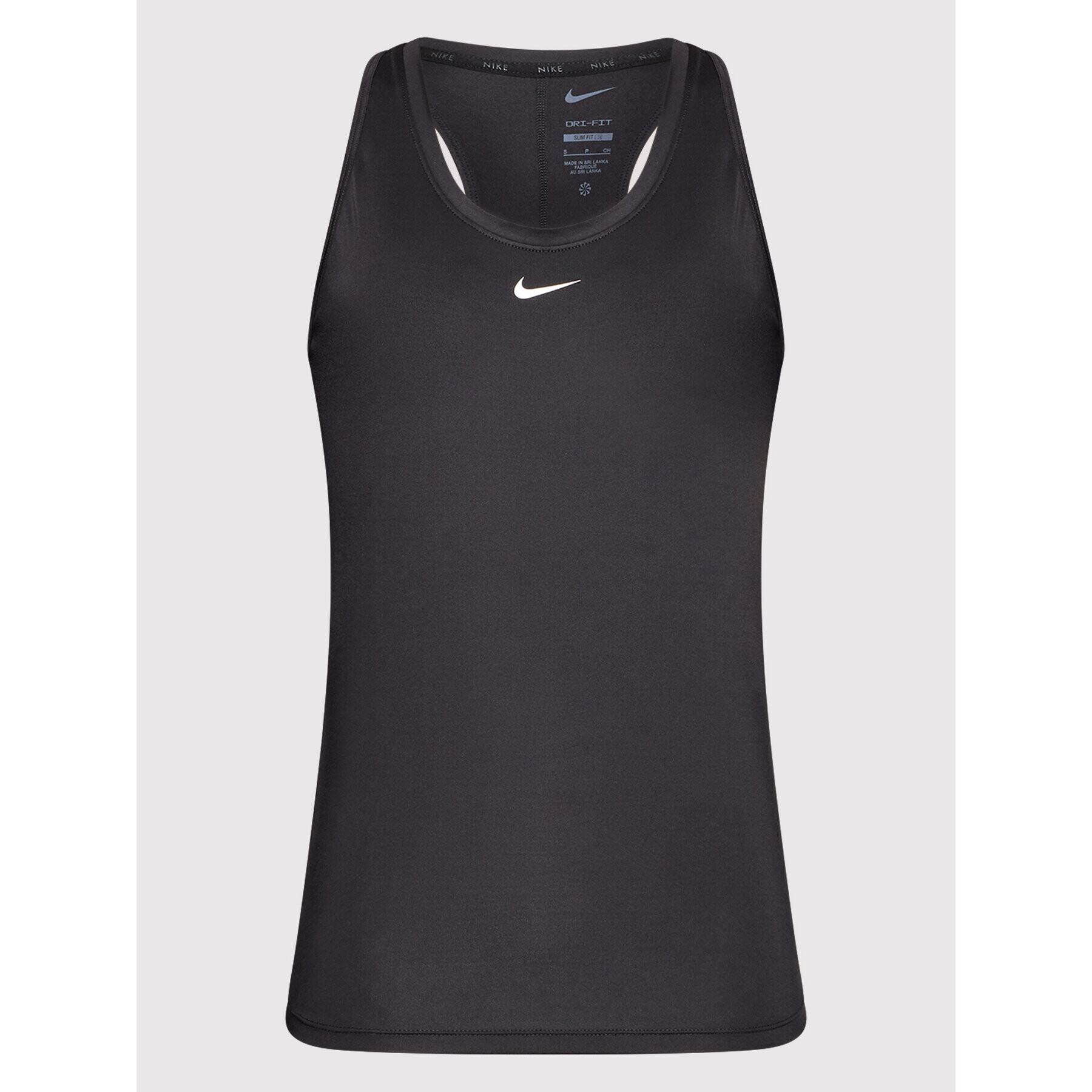 Nike Тениска от техническо трико Dri-FIT One DD0623 Черен Slim Fit - Pepit.bg