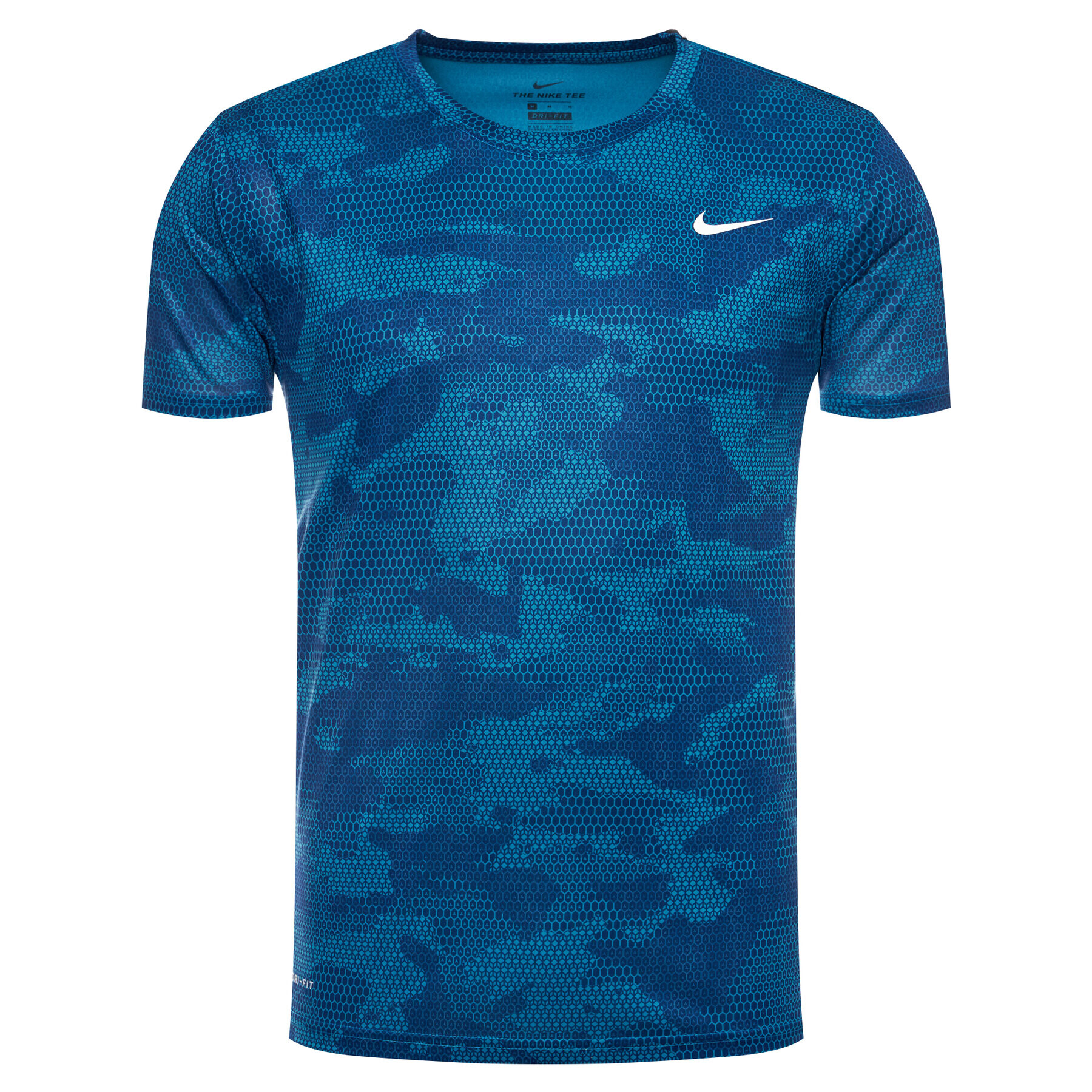 Nike Тениска от техническо трико Dry Leg Tee Camo CK4252 Сив Standard Fit - Pepit.bg