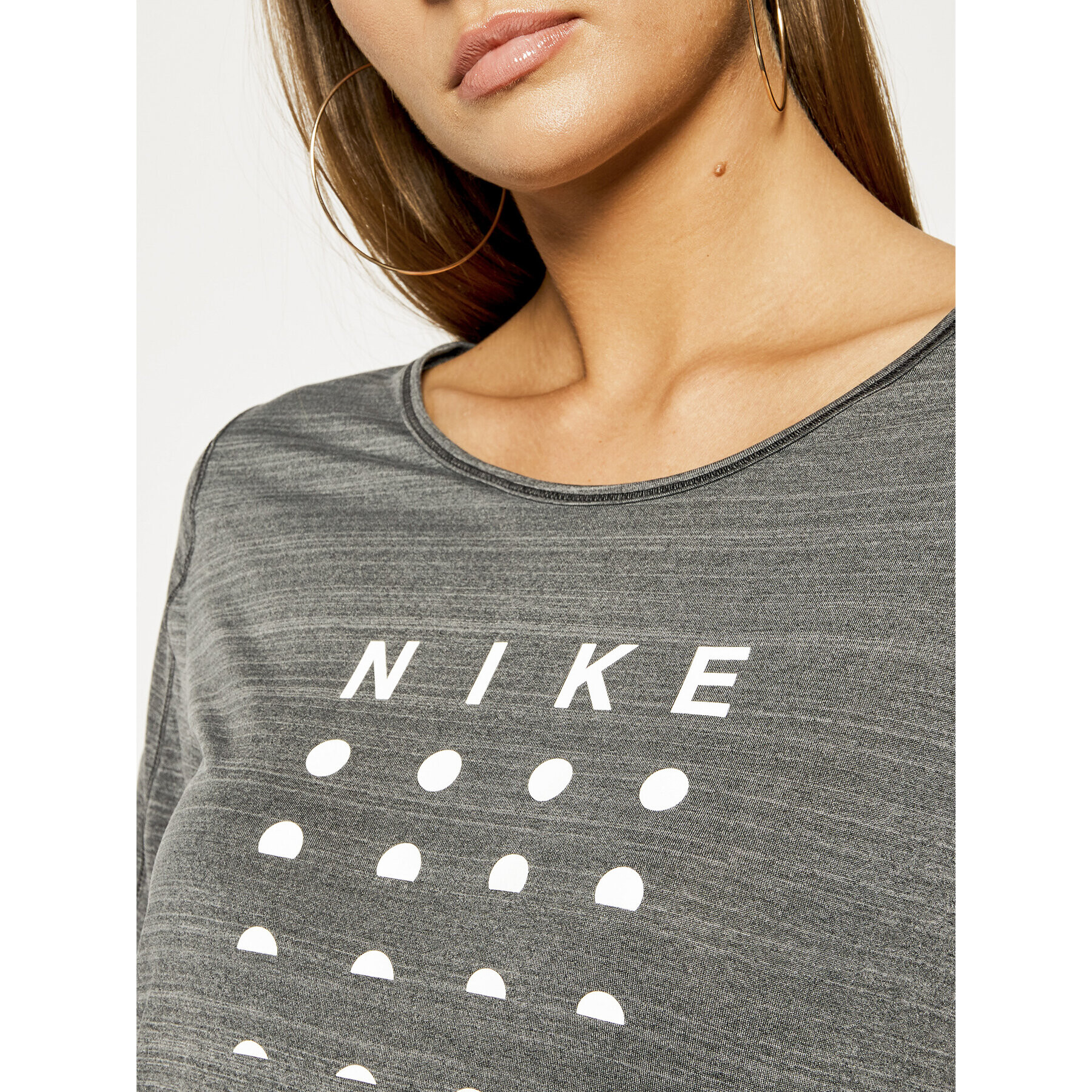 Nike Тениска от техническо трико Icon Clash CJ2441 Сив Standard Fit - Pepit.bg