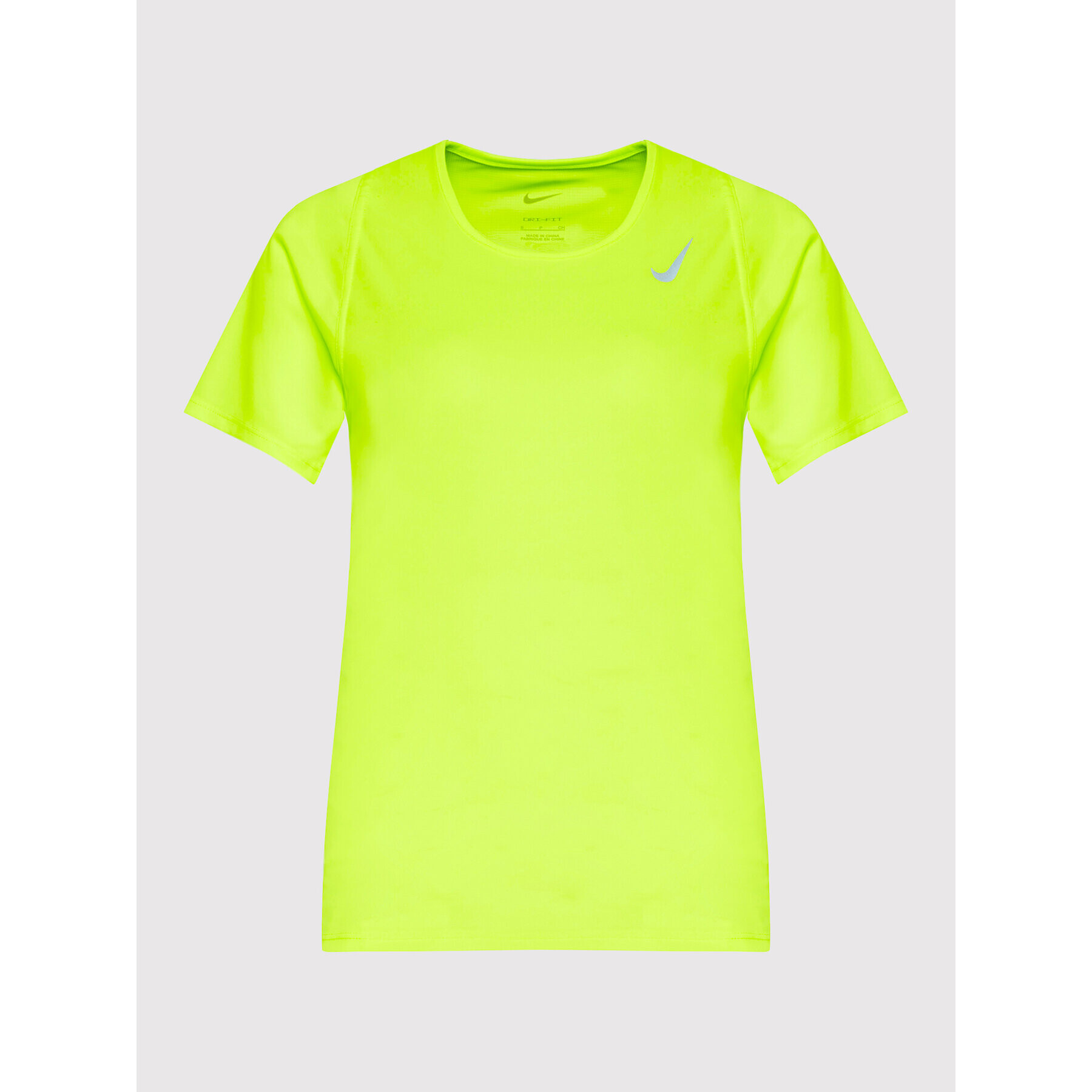 Nike Тениска от техническо трико Race DD5927 Жълт Slim Fit - Pepit.bg