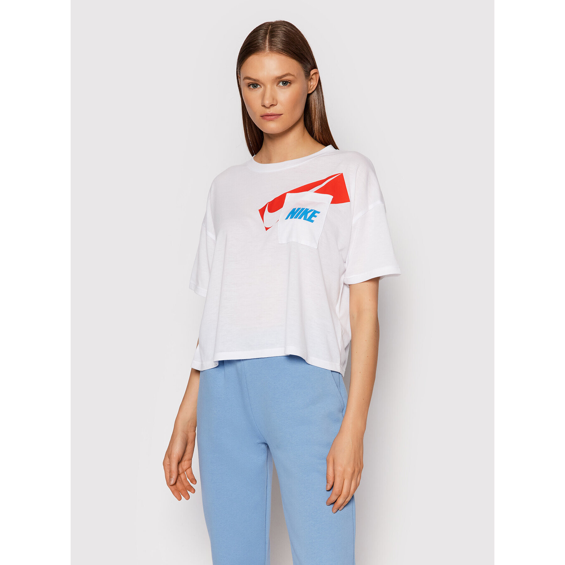 Nike Тишърт Dri-FIT Graphic DC7189 Бял Oversize - Pepit.bg