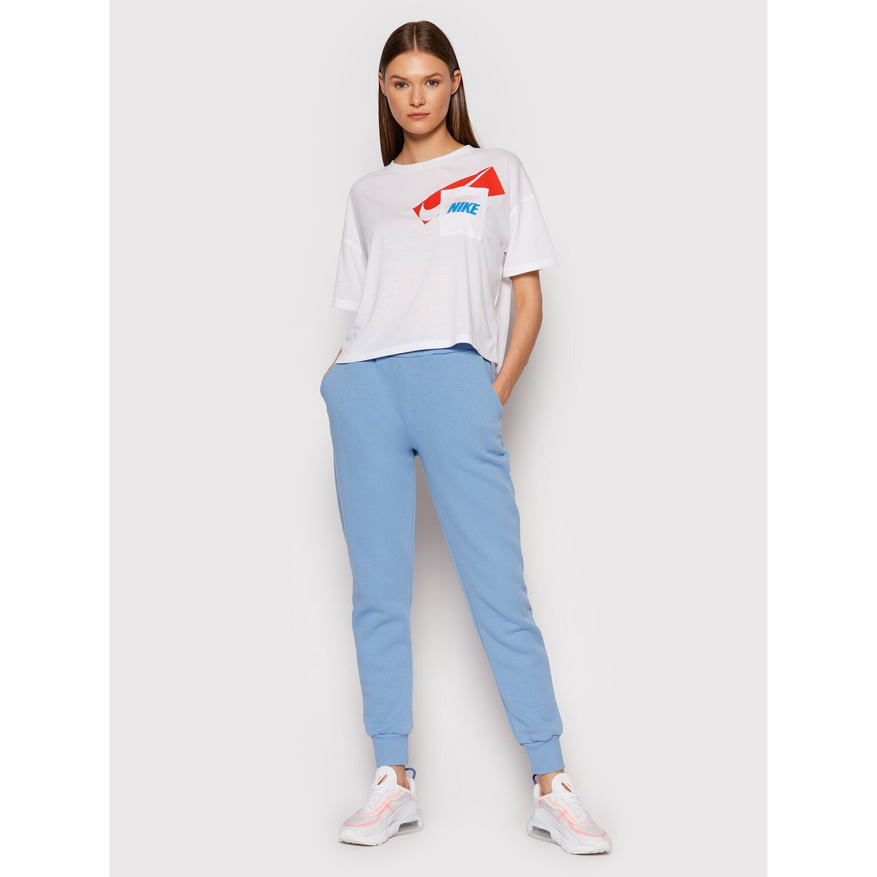 Nike Тишърт Dri-FIT Graphic DC7189 Бял Oversize - Pepit.bg