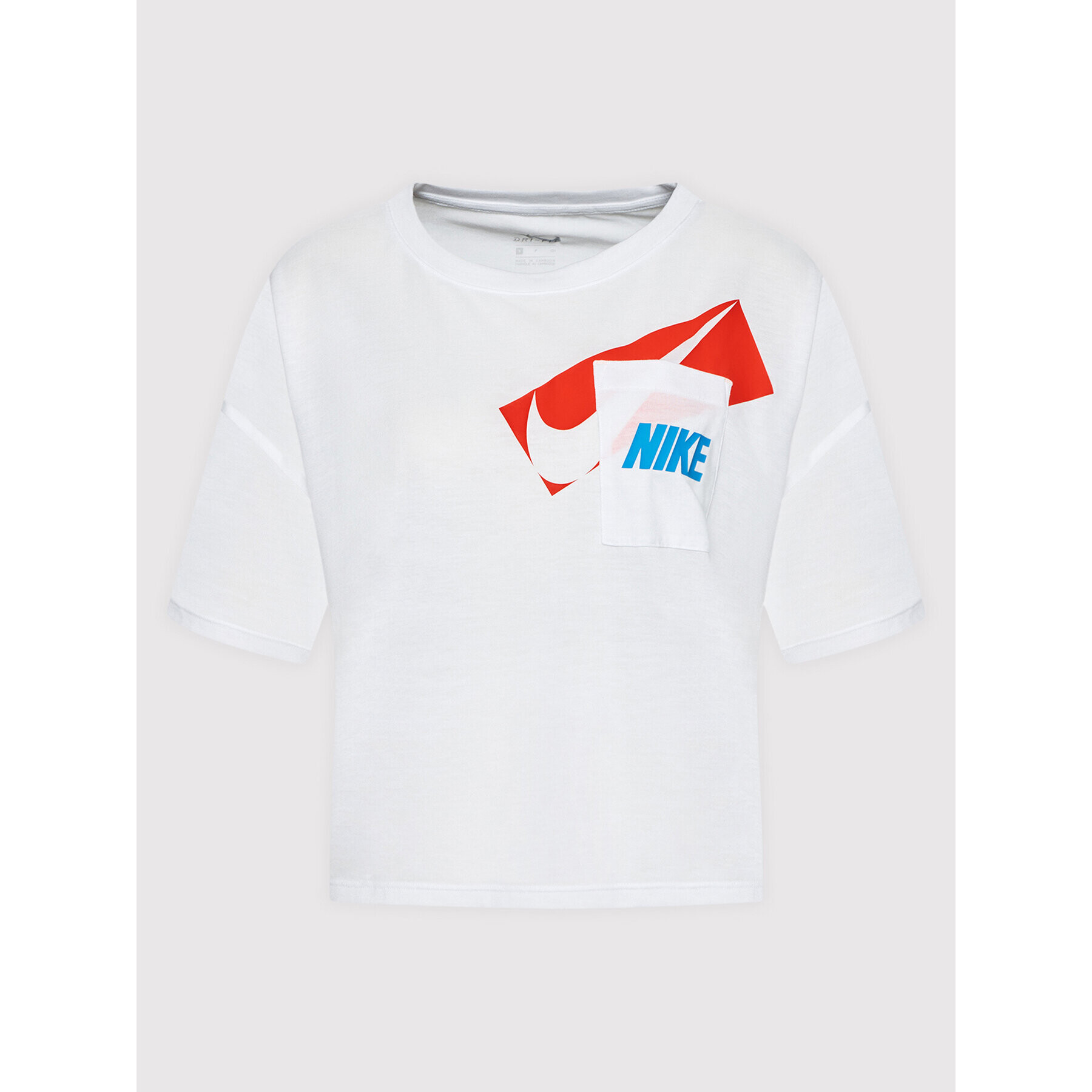 Nike Тишърт Dri-FIT Graphic DC7189 Бял Oversize - Pepit.bg