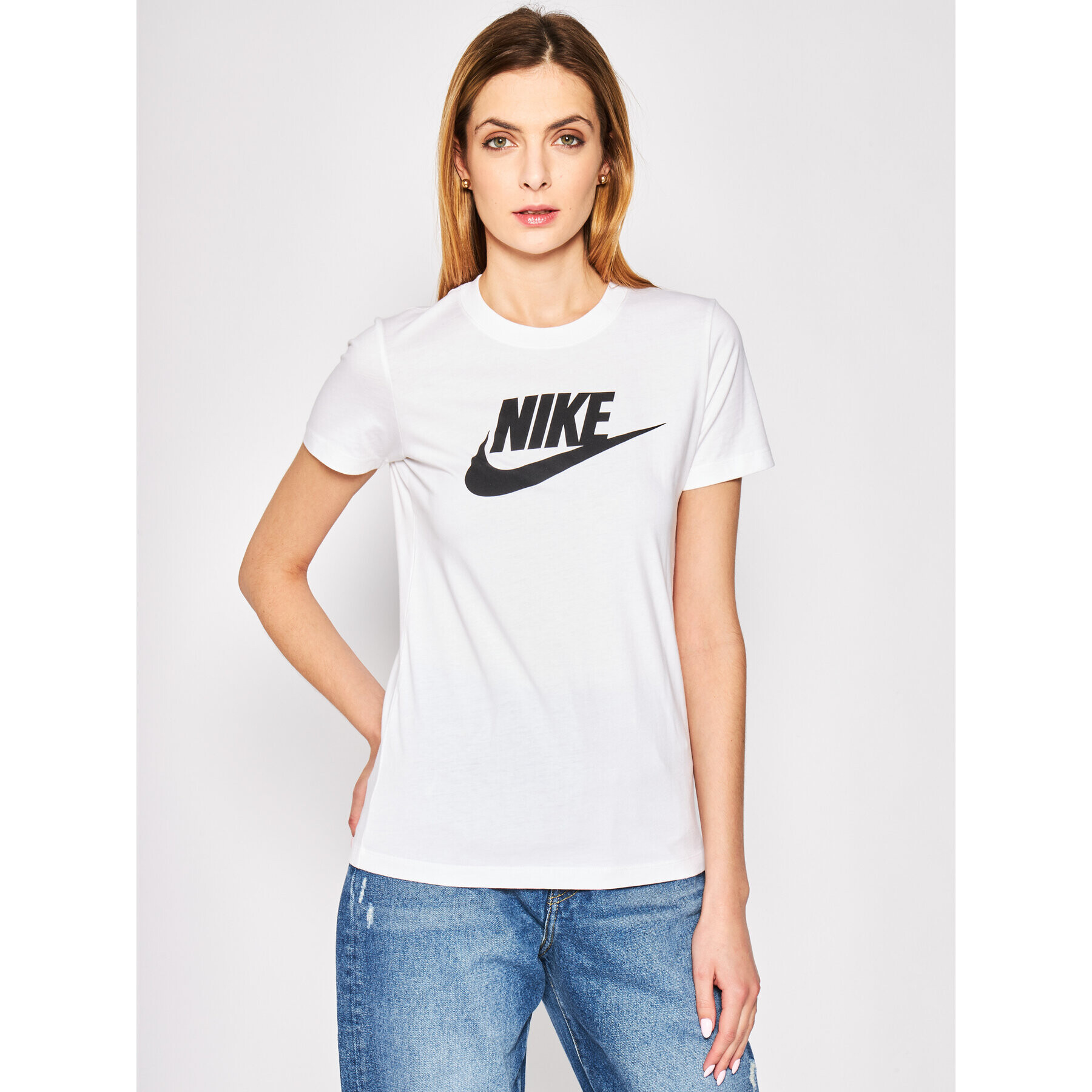 Nike Тишърт Essential BV6169 Бял Regular Fit - Pepit.bg