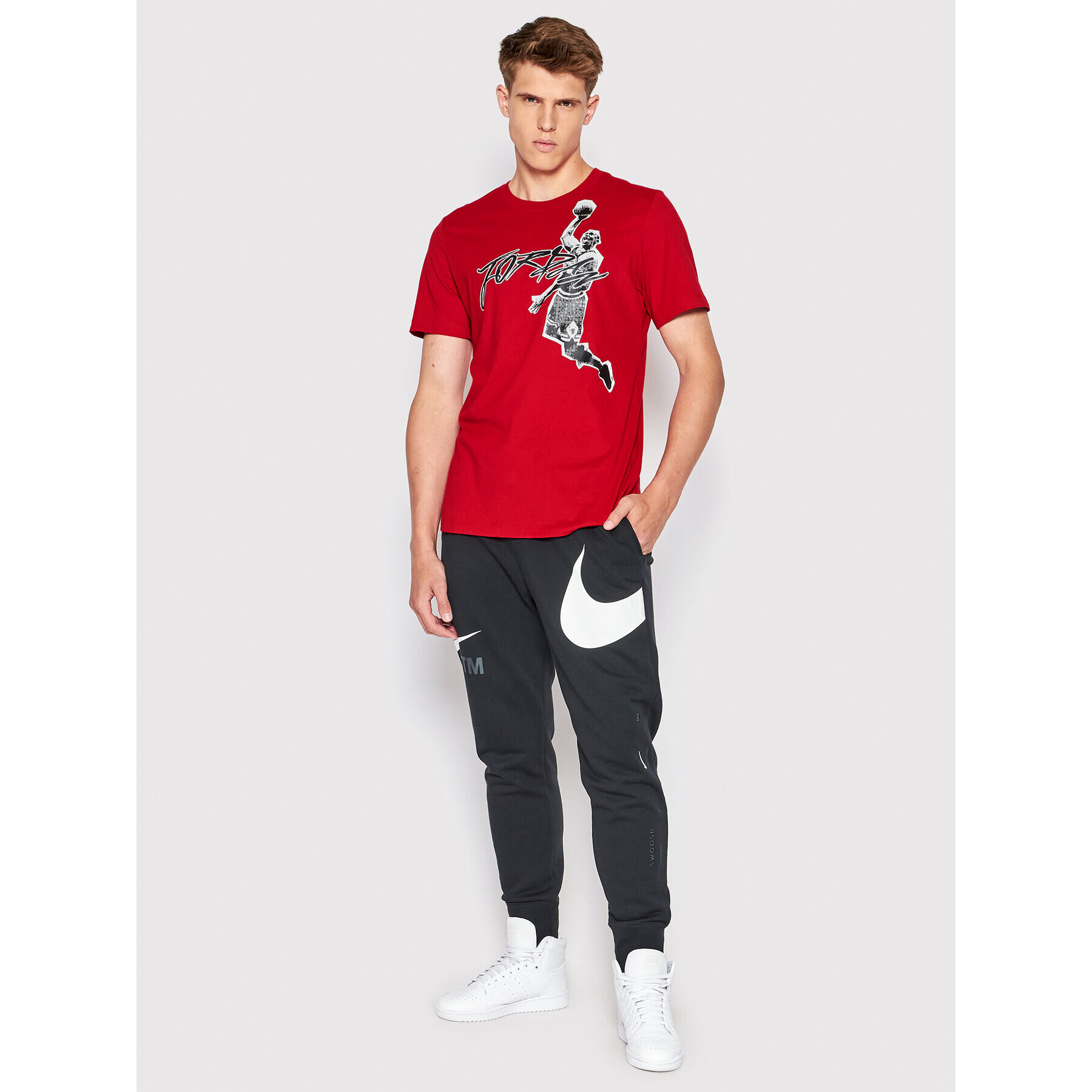 Nike Тишърт Jordan Air DH8924 Червен Regular Fit - Pepit.bg