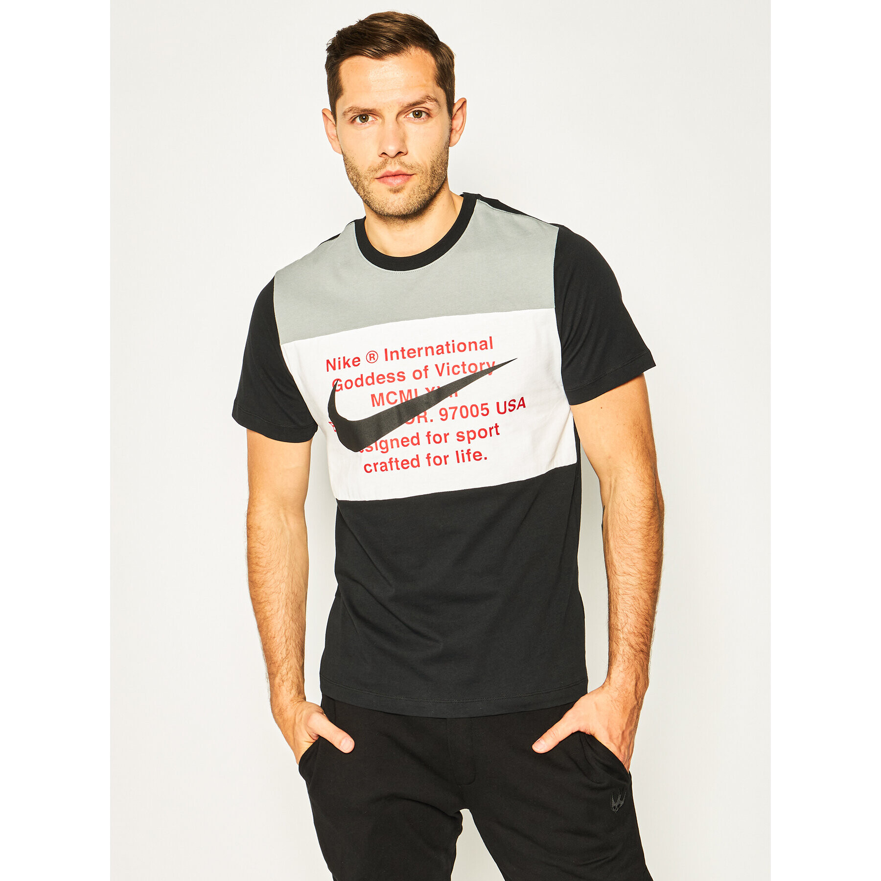 Nike Тишърт Nsw Swoosh CU9736 Цветен Standard Fit - Pepit.bg