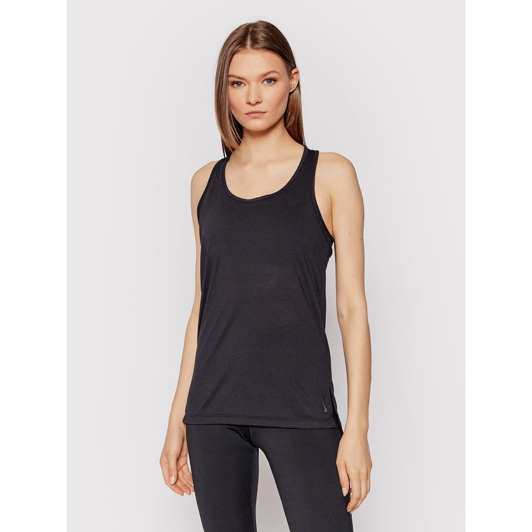 Nike топ Yoga CQ8826 Черен Regular Fit - Pepit.bg