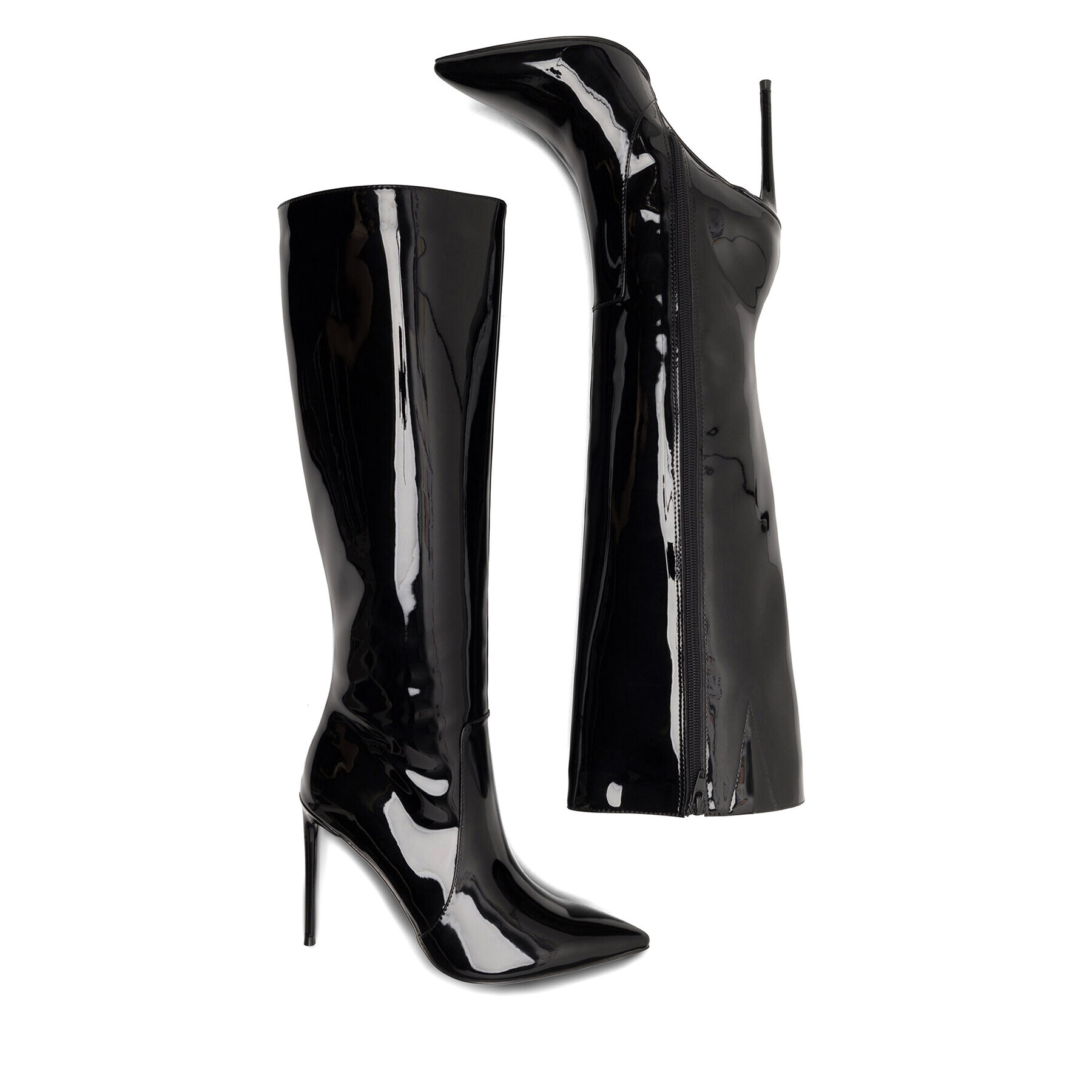 Nine West Ботуши LAMIAH ZL22045HCC Черен - Pepit.bg