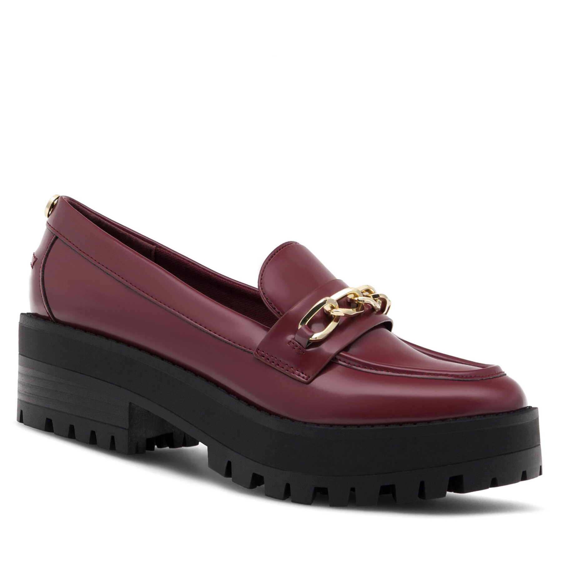 Nine West лоуфъри с дебела подметка NYLA 8123-1 Бордо - Pepit.bg