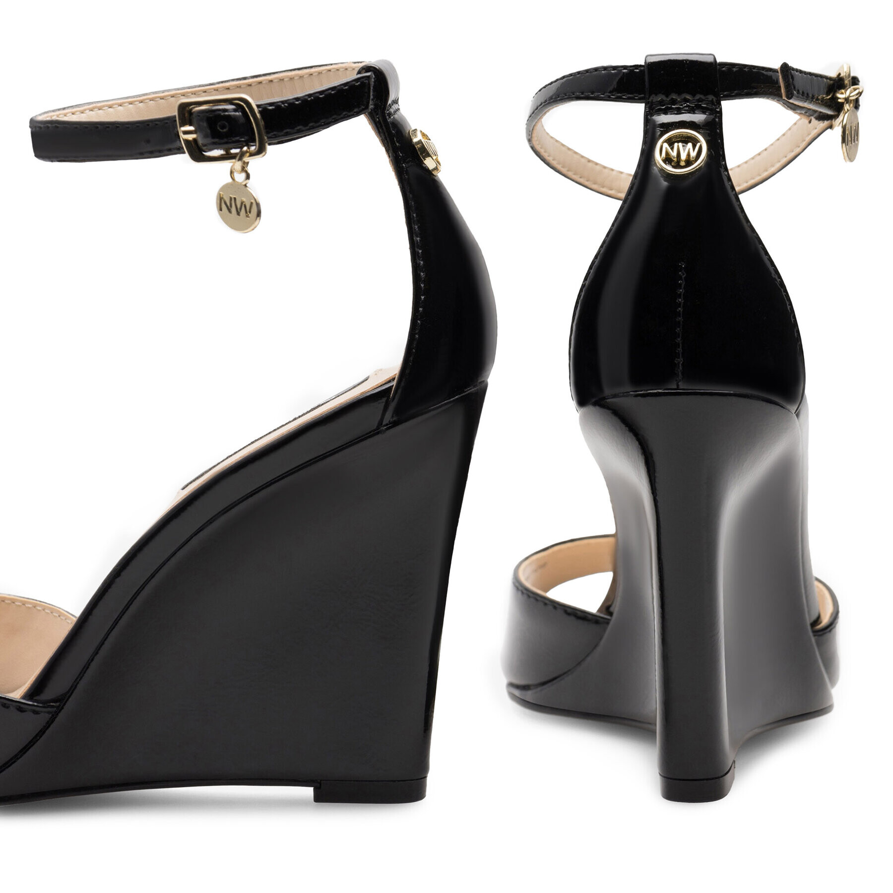 Nine West Сандали ALAYNA FF-2155 Черен - Pepit.bg