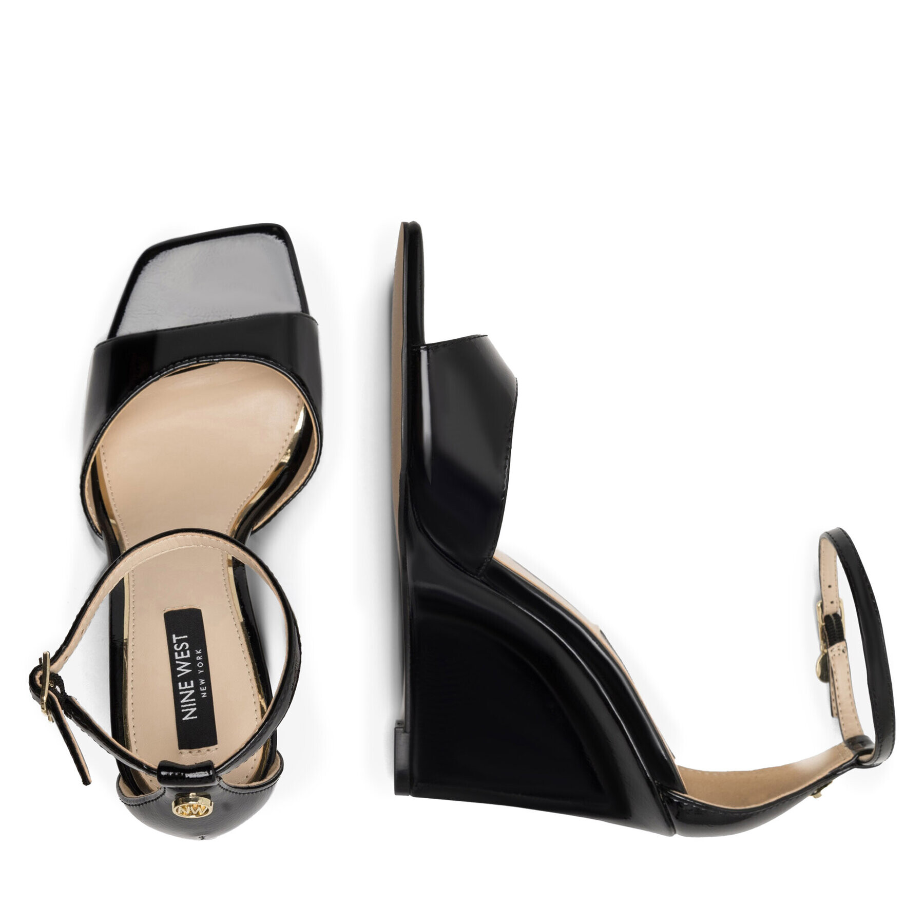 Nine West Сандали ALAYNA FF-2155 Черен - Pepit.bg