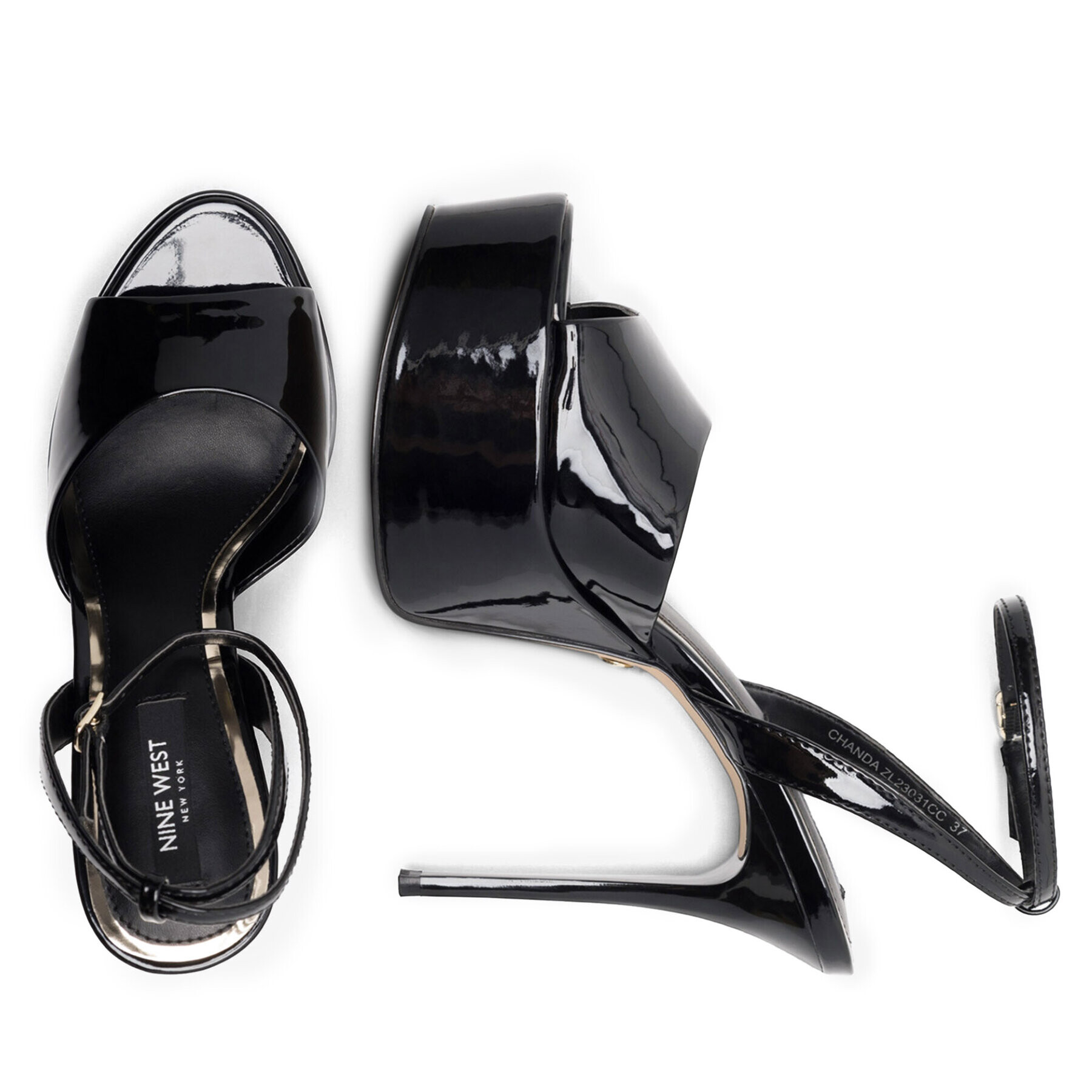 Nine West Сандали CHANDA ZL23031CC Черен - Pepit.bg