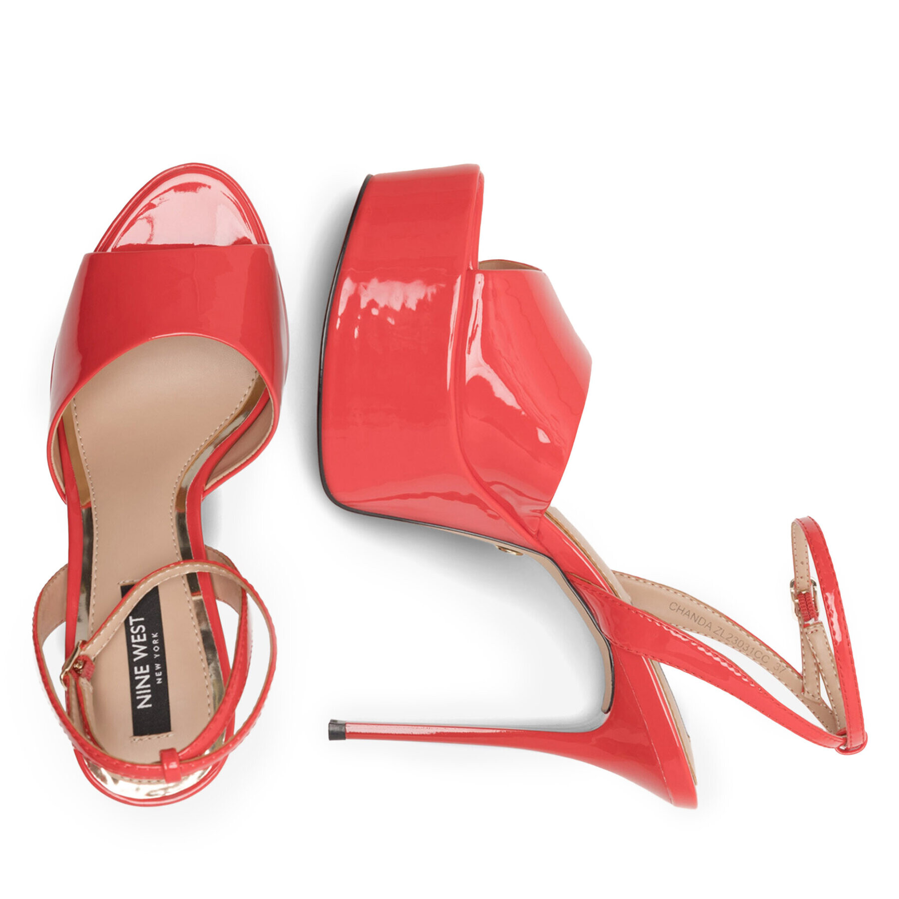 Nine West Сандали CHANDA ZL23031CC Червен - Pepit.bg