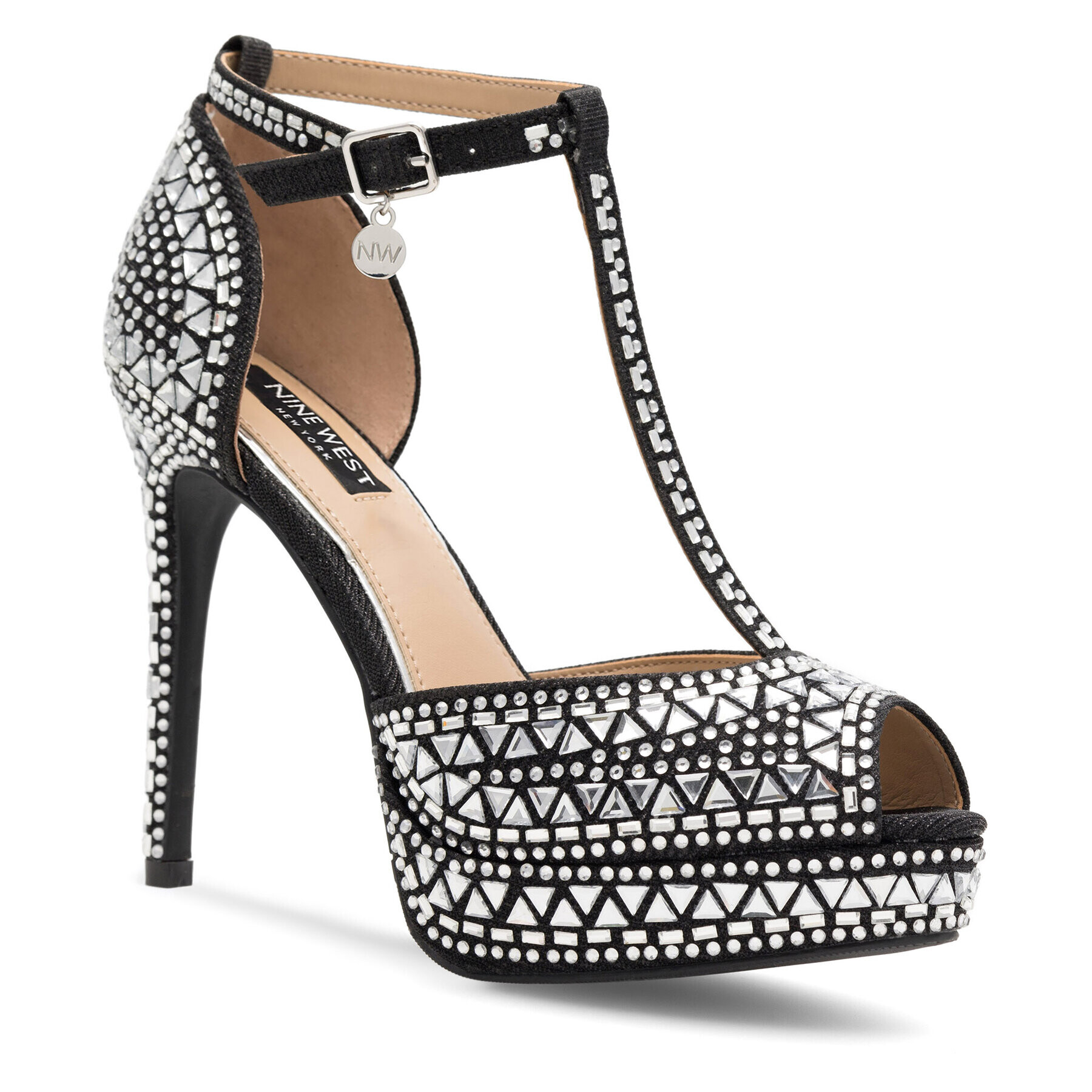 Nine West Сандали NISA SY015-1NW Черен - Pepit.bg