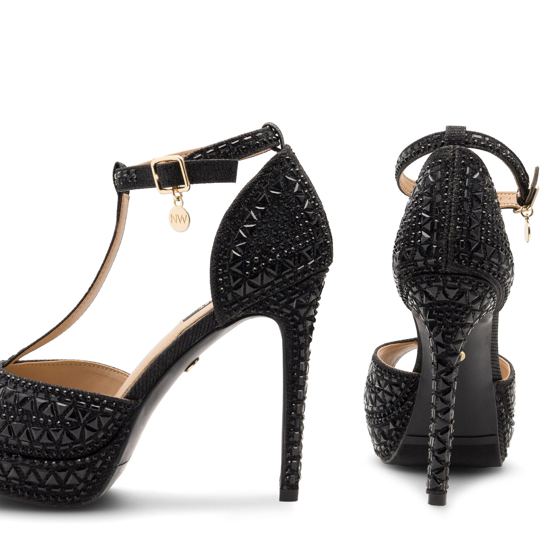 Nine West Сандали NISA SY015-1NW Черен - Pepit.bg