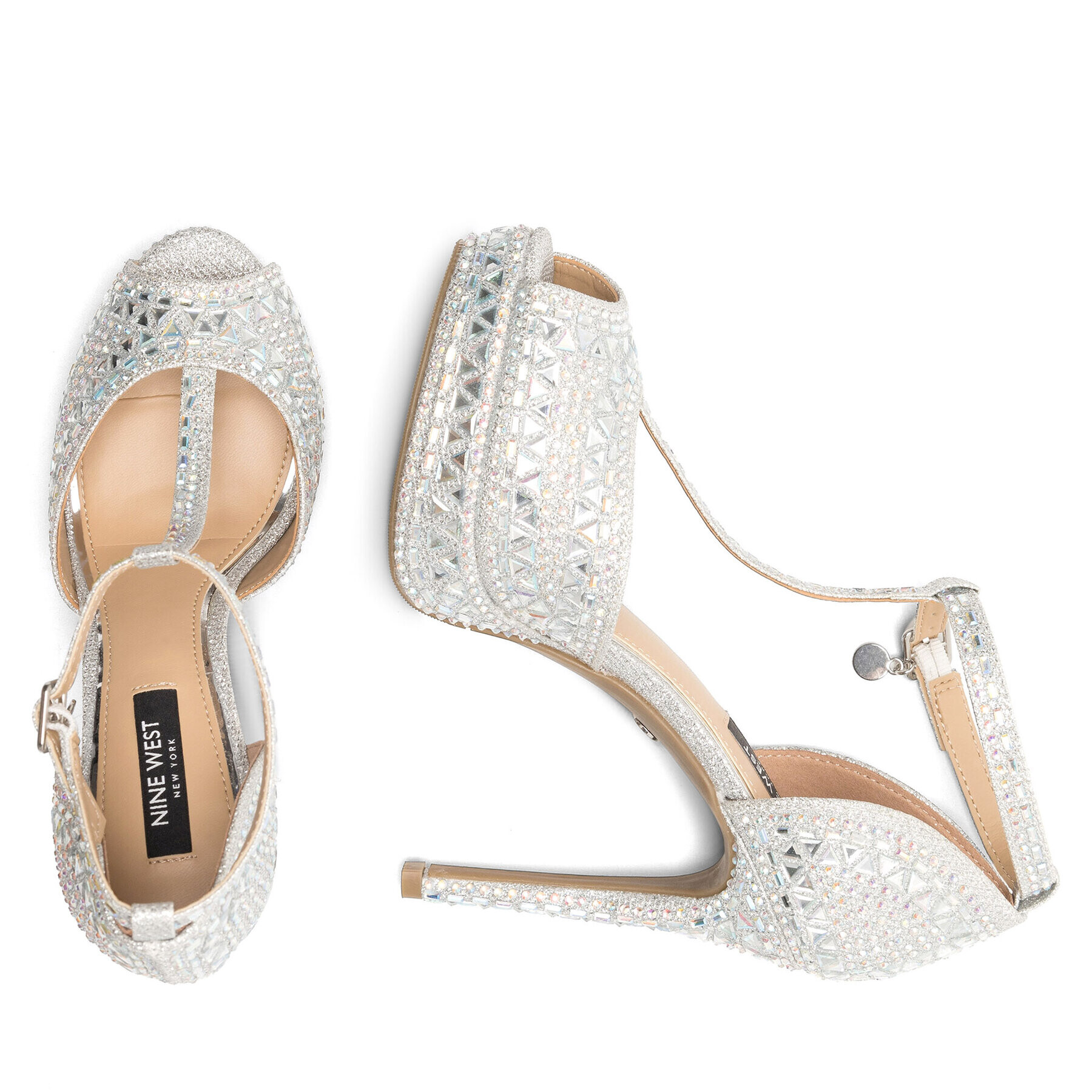 Nine West Сандали NISA SY015-1NW Сребрист - Pepit.bg