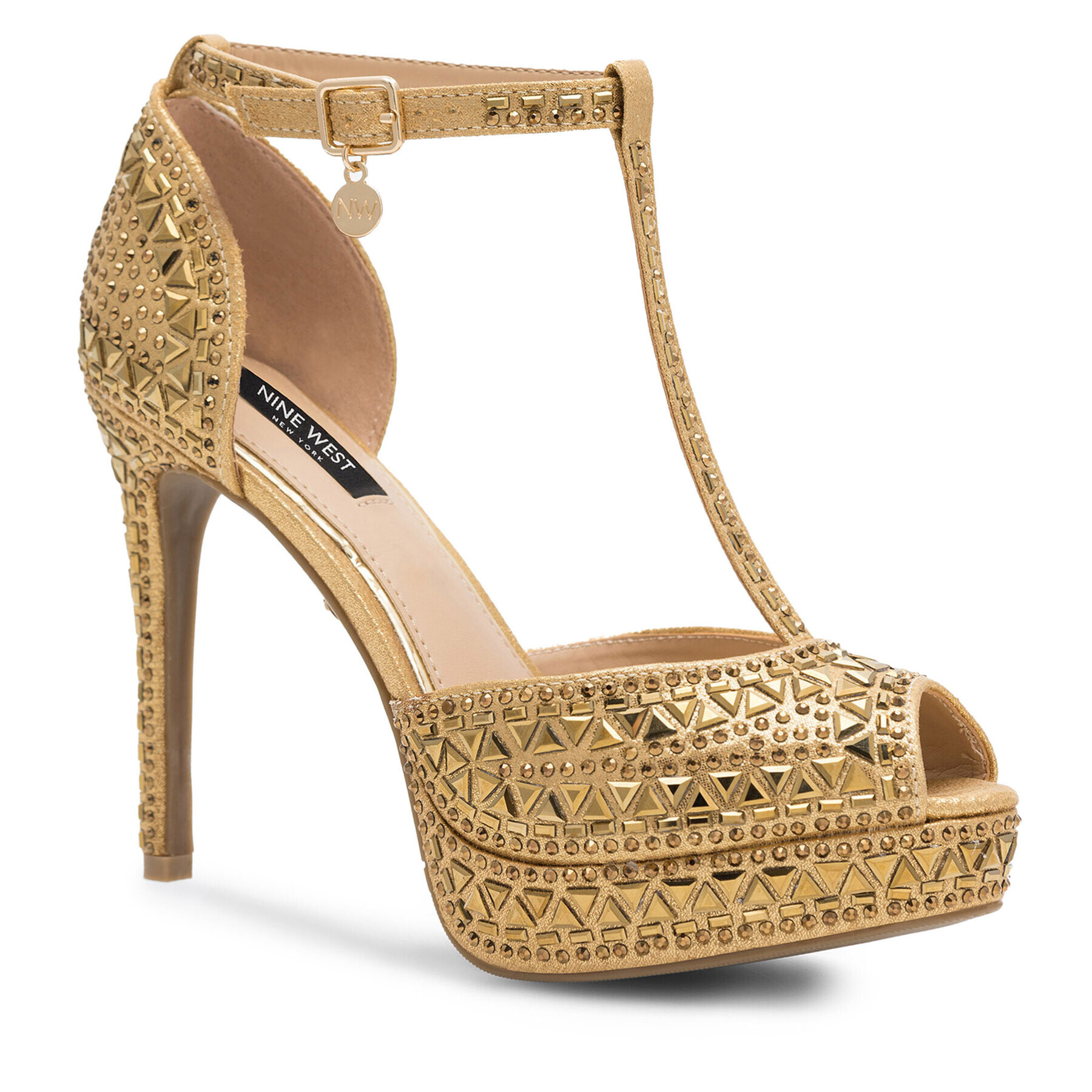 Nine West Сандали NISA SY015-1NW Златист - Pepit.bg