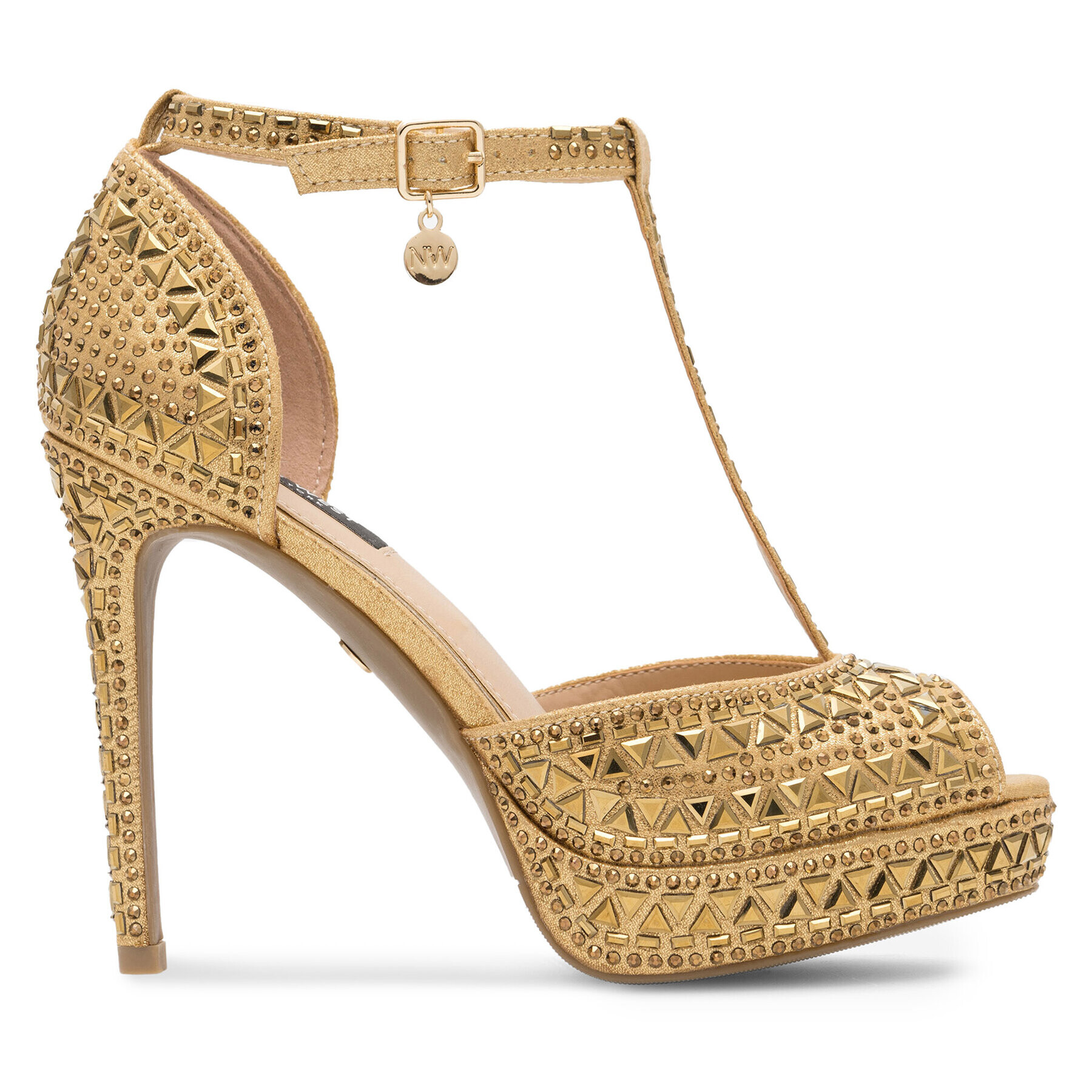 Nine West Сандали NISA SY015-1NW Златист - Pepit.bg