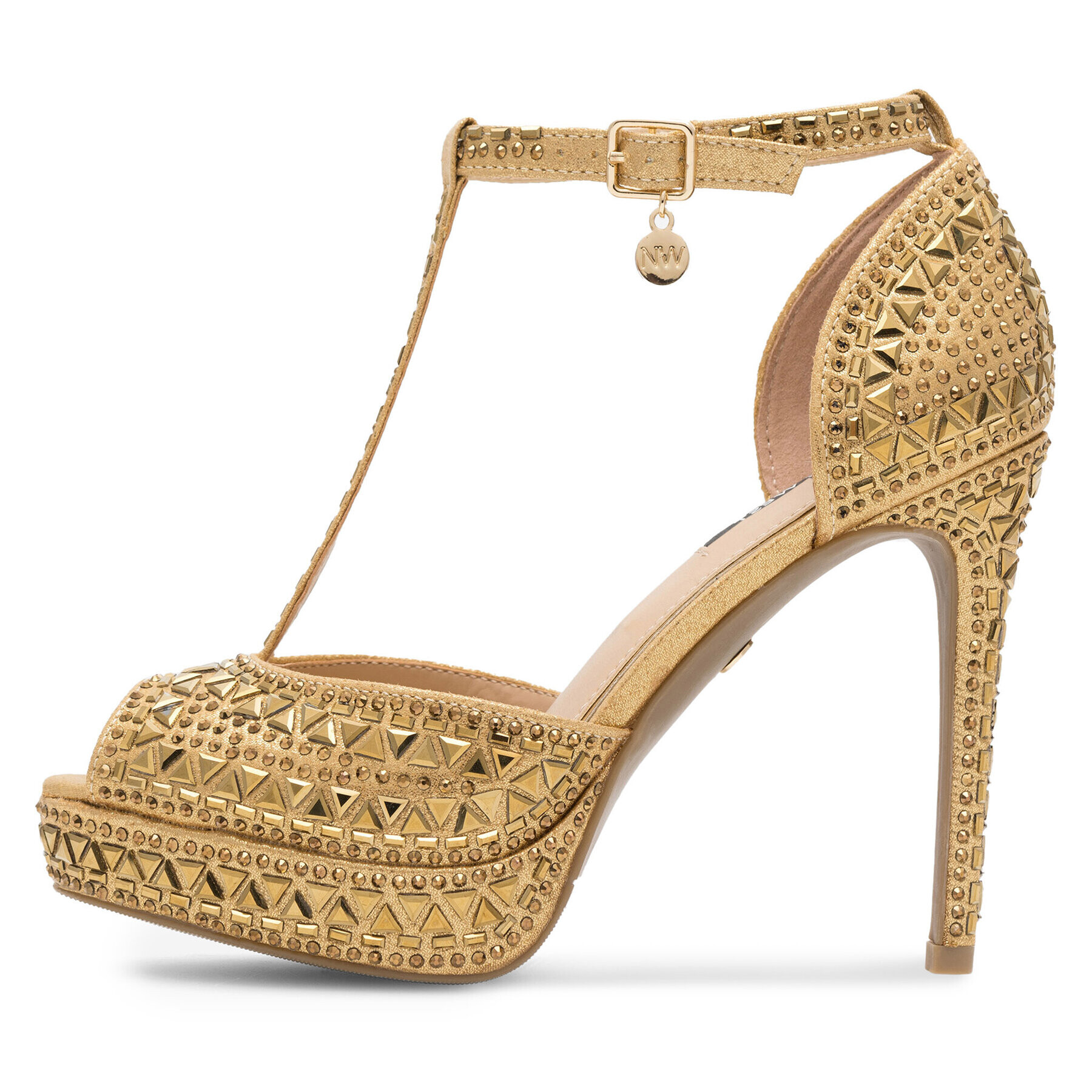 Nine West Сандали NISA SY015-1NW Златист - Pepit.bg