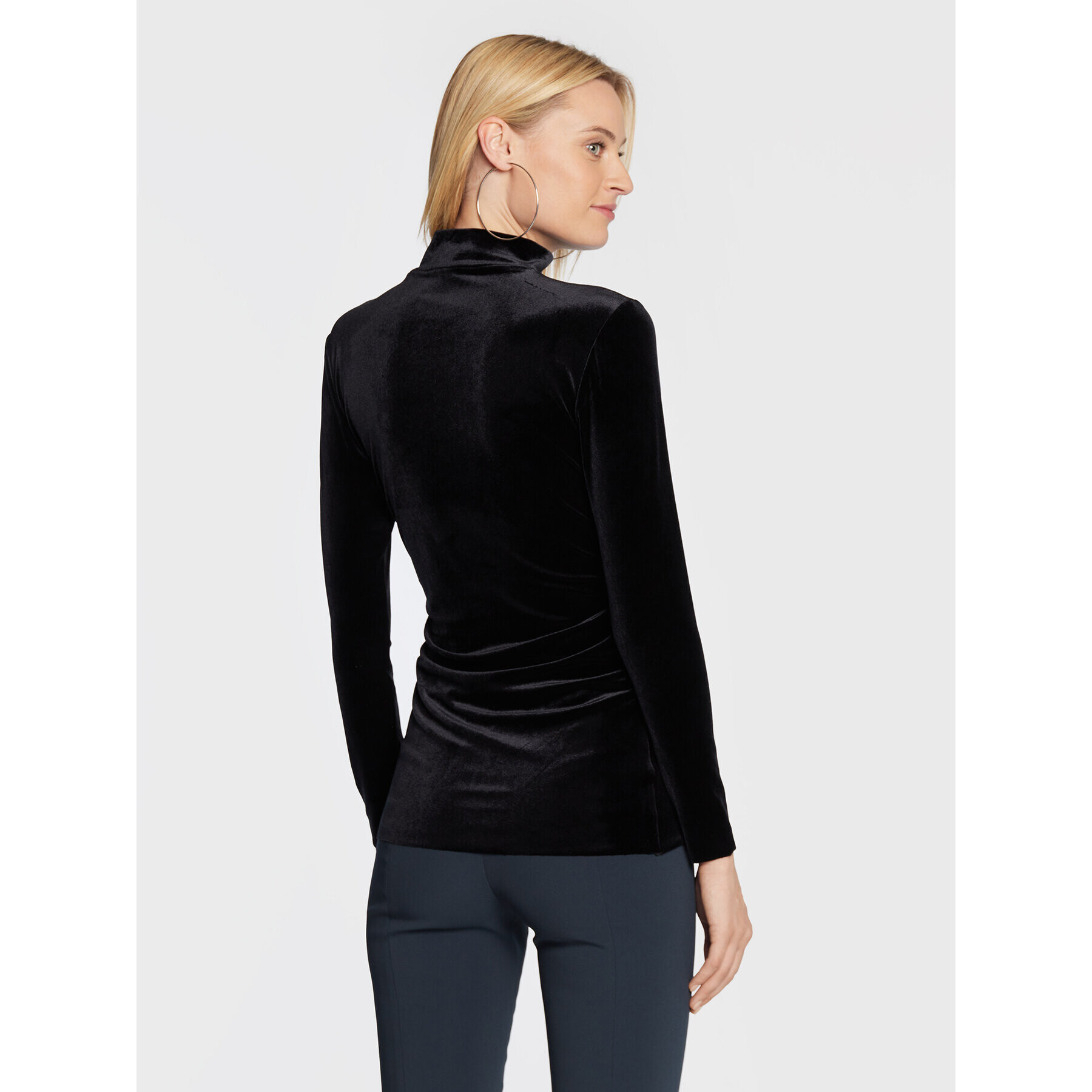 Nissa Блуза TOP13434 Черен Slim Fit - Pepit.bg
