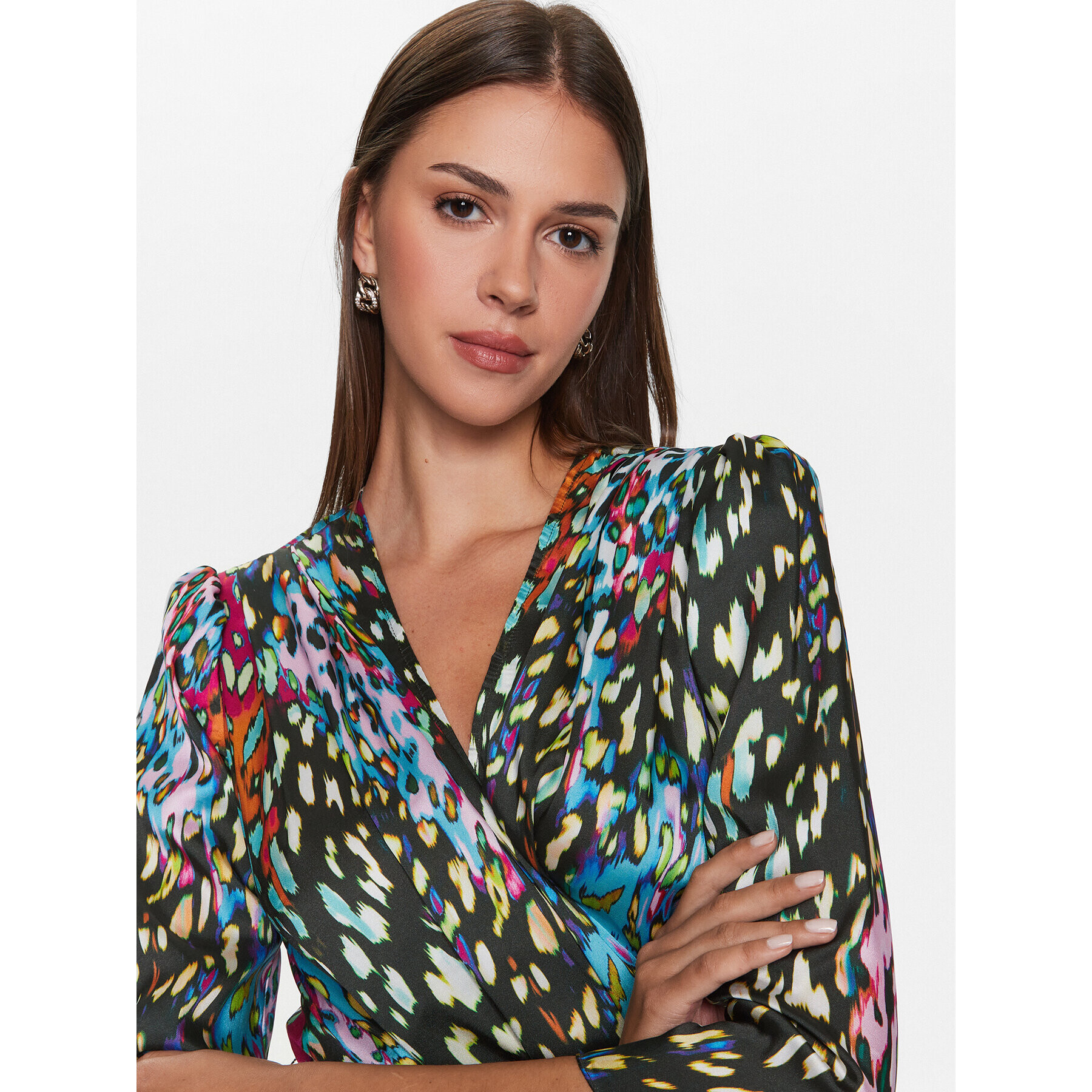 Nissa Ежедневна рокля RC13953 Черен Regular Fit - Pepit.bg