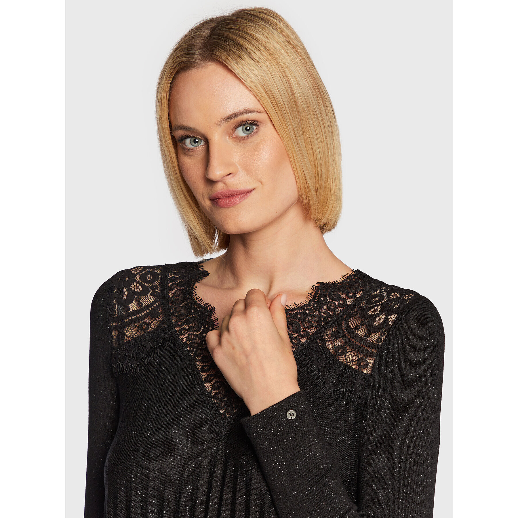 Nissa Коктейлна рокля RC13568 Черен Regular Fit - Pepit.bg