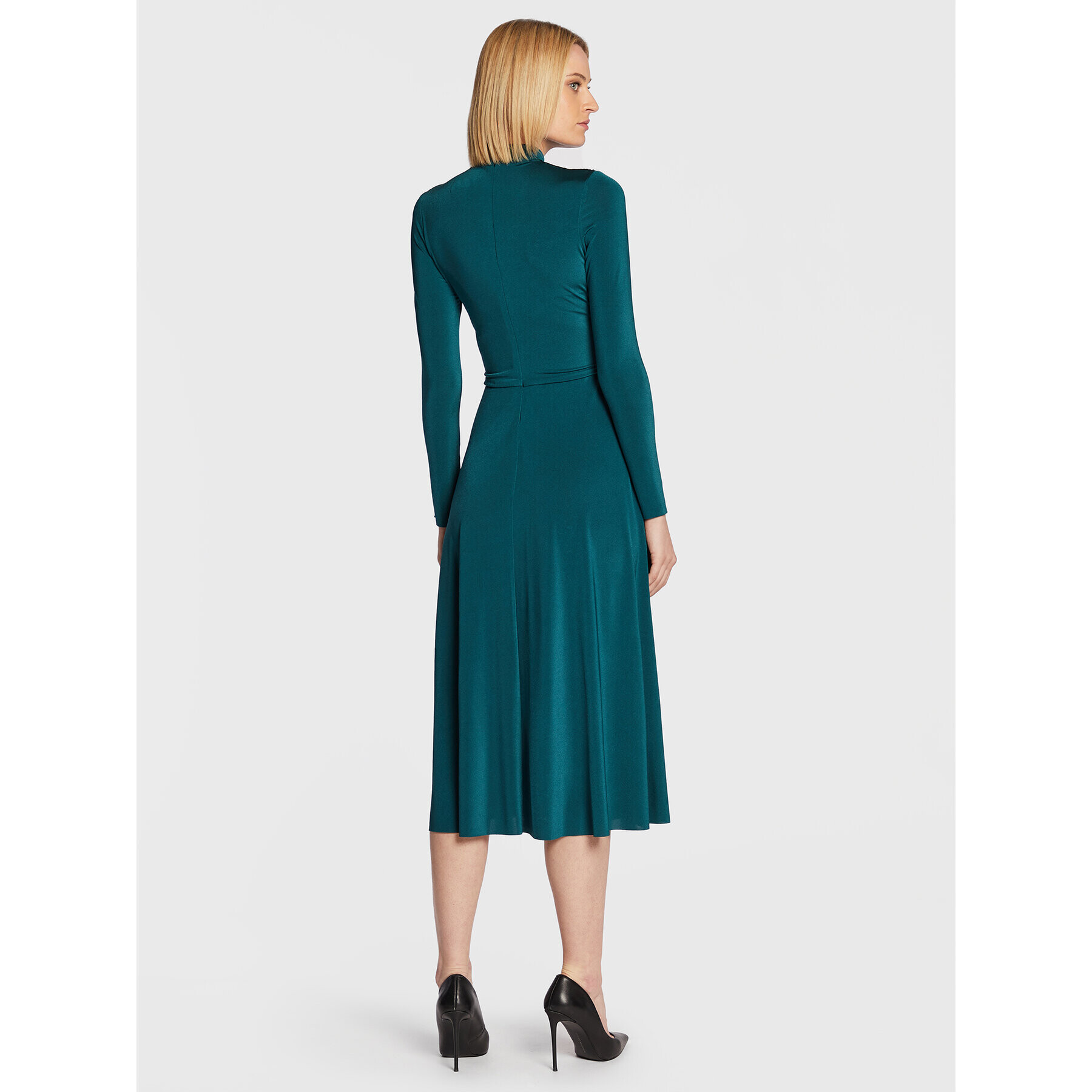 Nissa Коктейлна рокля RS13457 Зелен Regular Fit - Pepit.bg