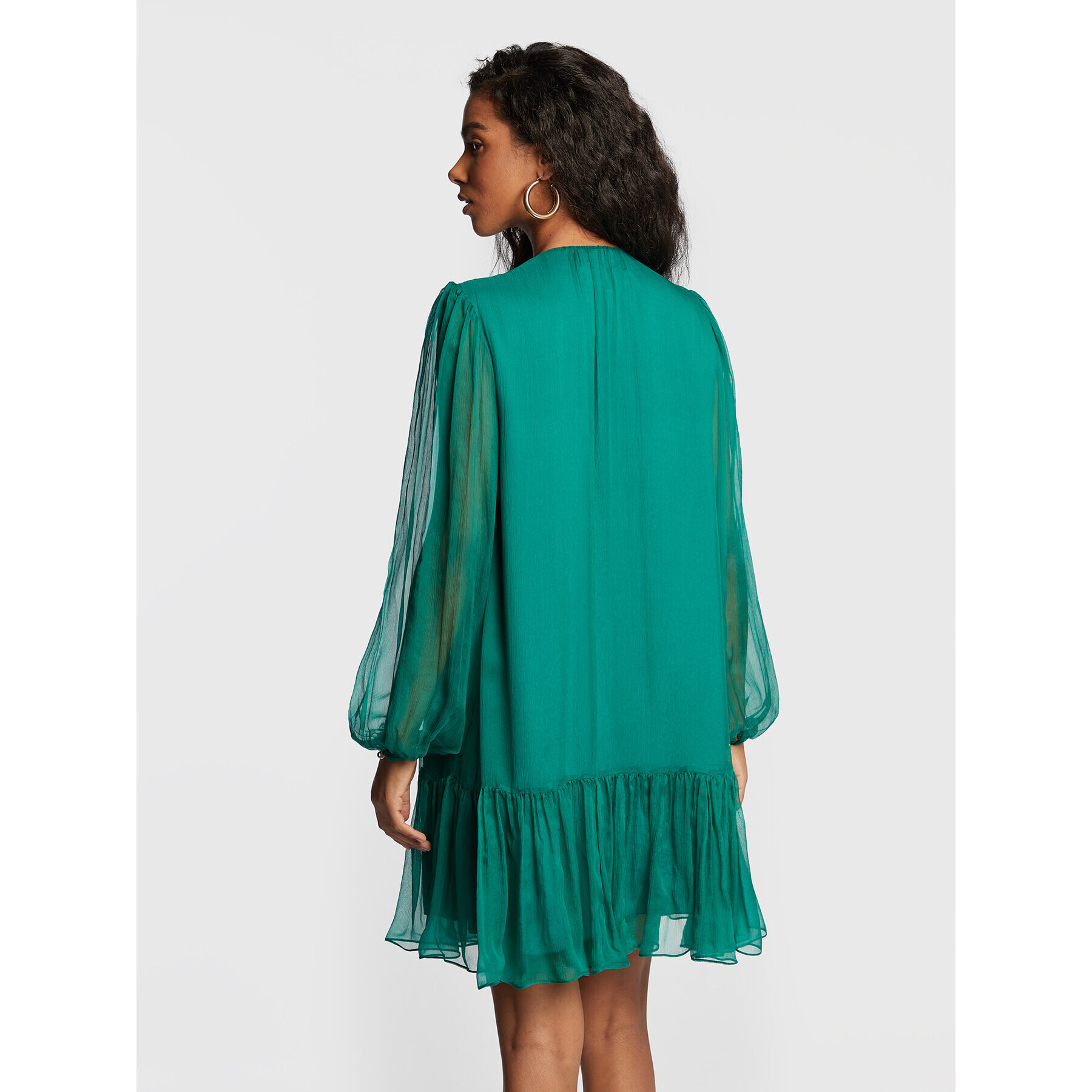 Nissa Коктейлна рокля RS13461 Зелен Regular Fit - Pepit.bg