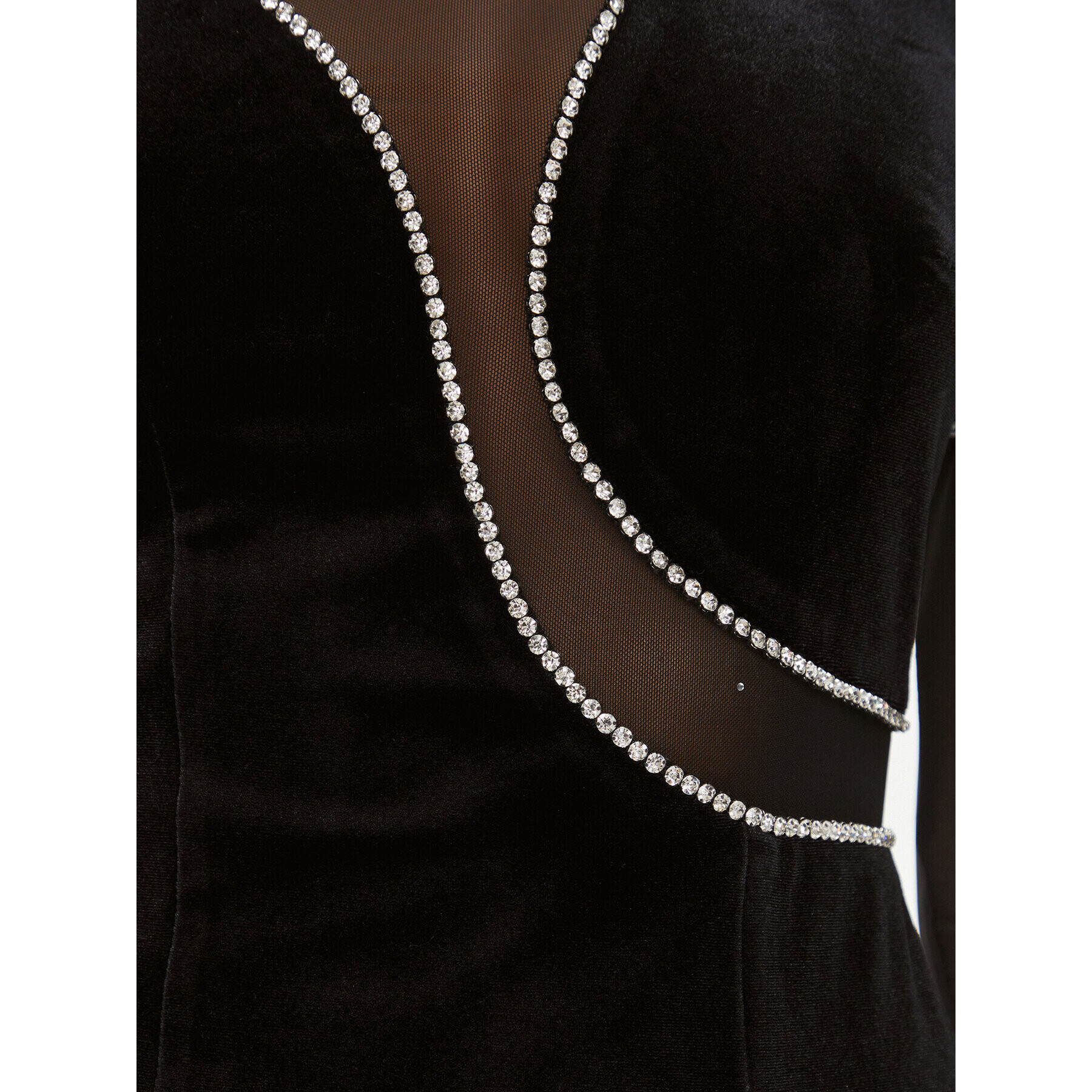 Nissa Коктейлна рокля RS14276 Черен Slim Fit - Pepit.bg