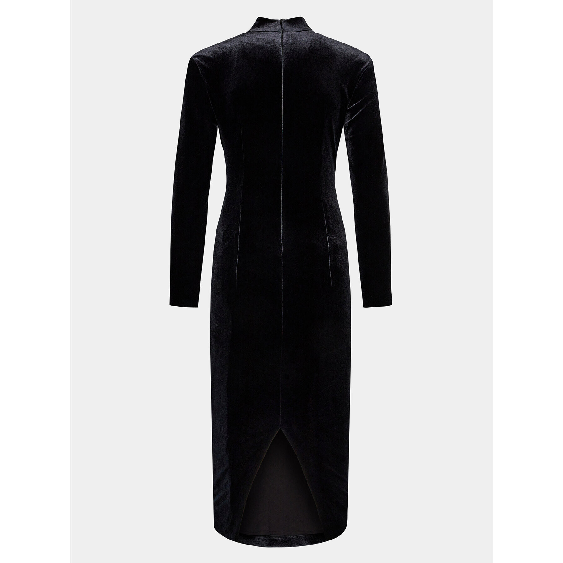 Nissa Коктейлна рокля RS14358 Черен Slim Fit - Pepit.bg