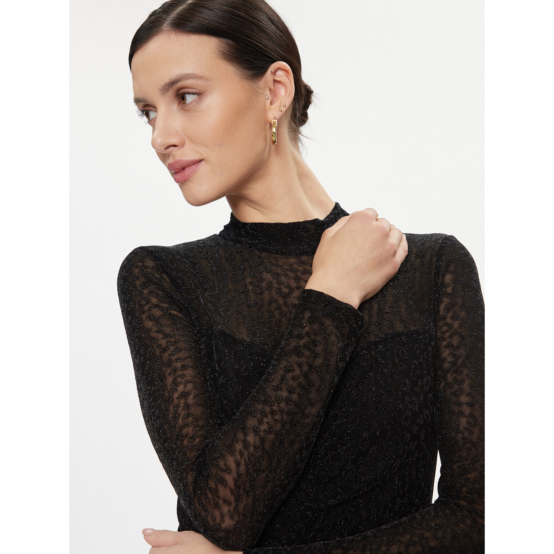 Nissa Коктейлна рокля RS14476 Черен Slim Fit - Pepit.bg