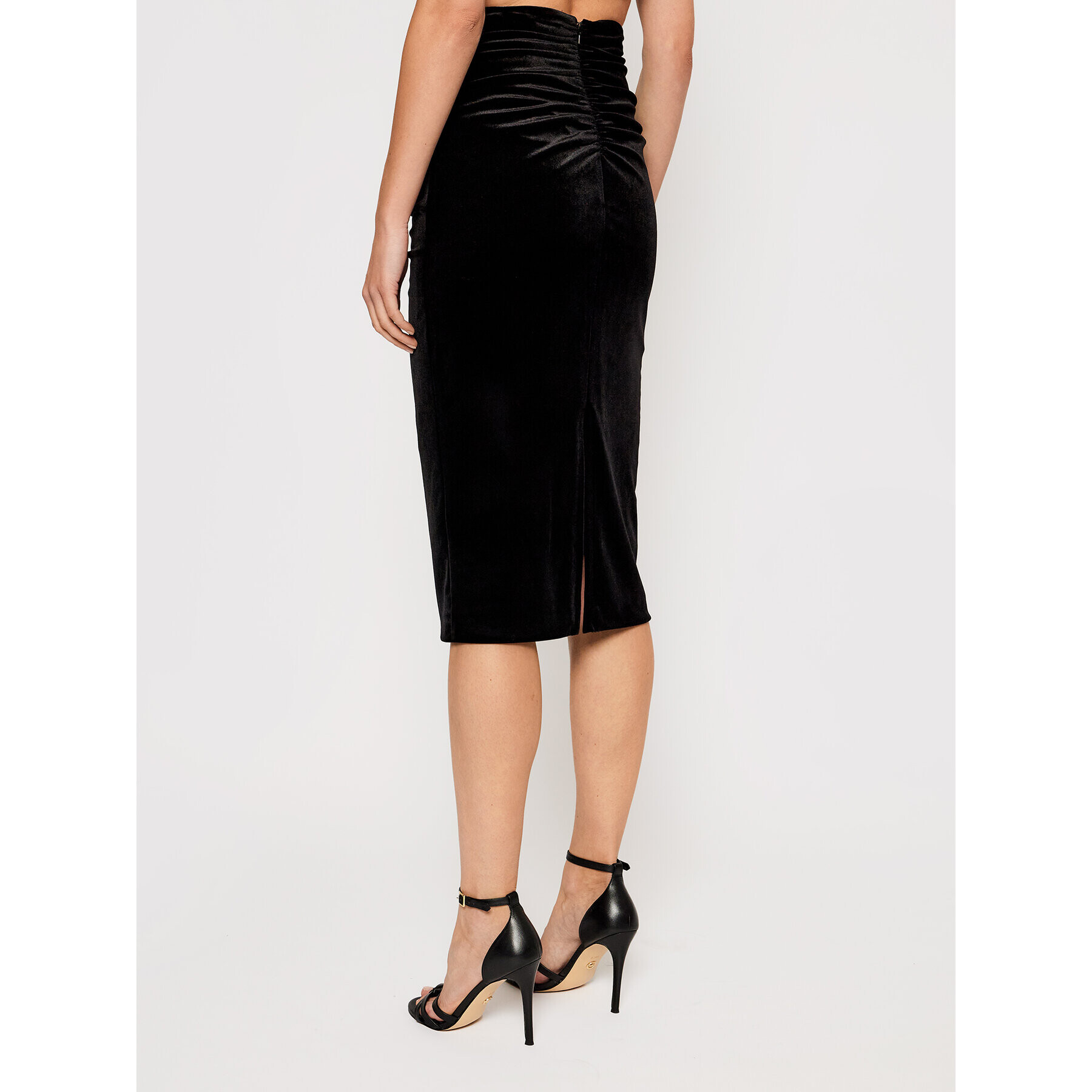 Nissa Миди пола FS12585 Черен Slim Fit - Pepit.bg