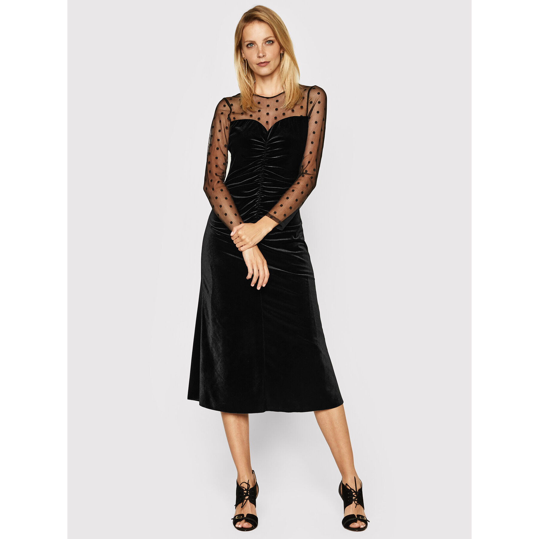 Nissa Официална рокля RS11739 Черен Slim Fit - Pepit.bg