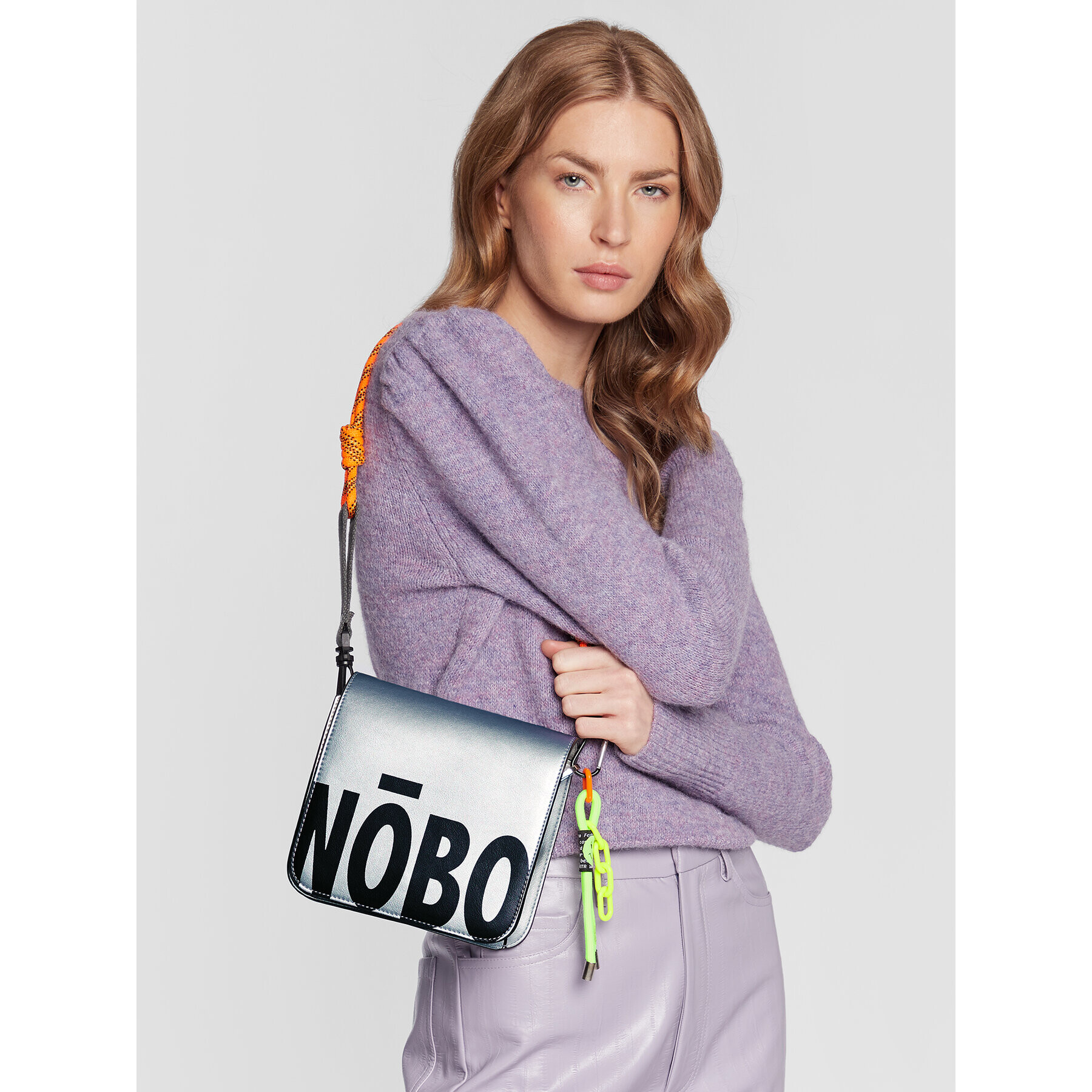 Nobo Дамска чанта NBAG-M1240-C022 Сребрист - Pepit.bg