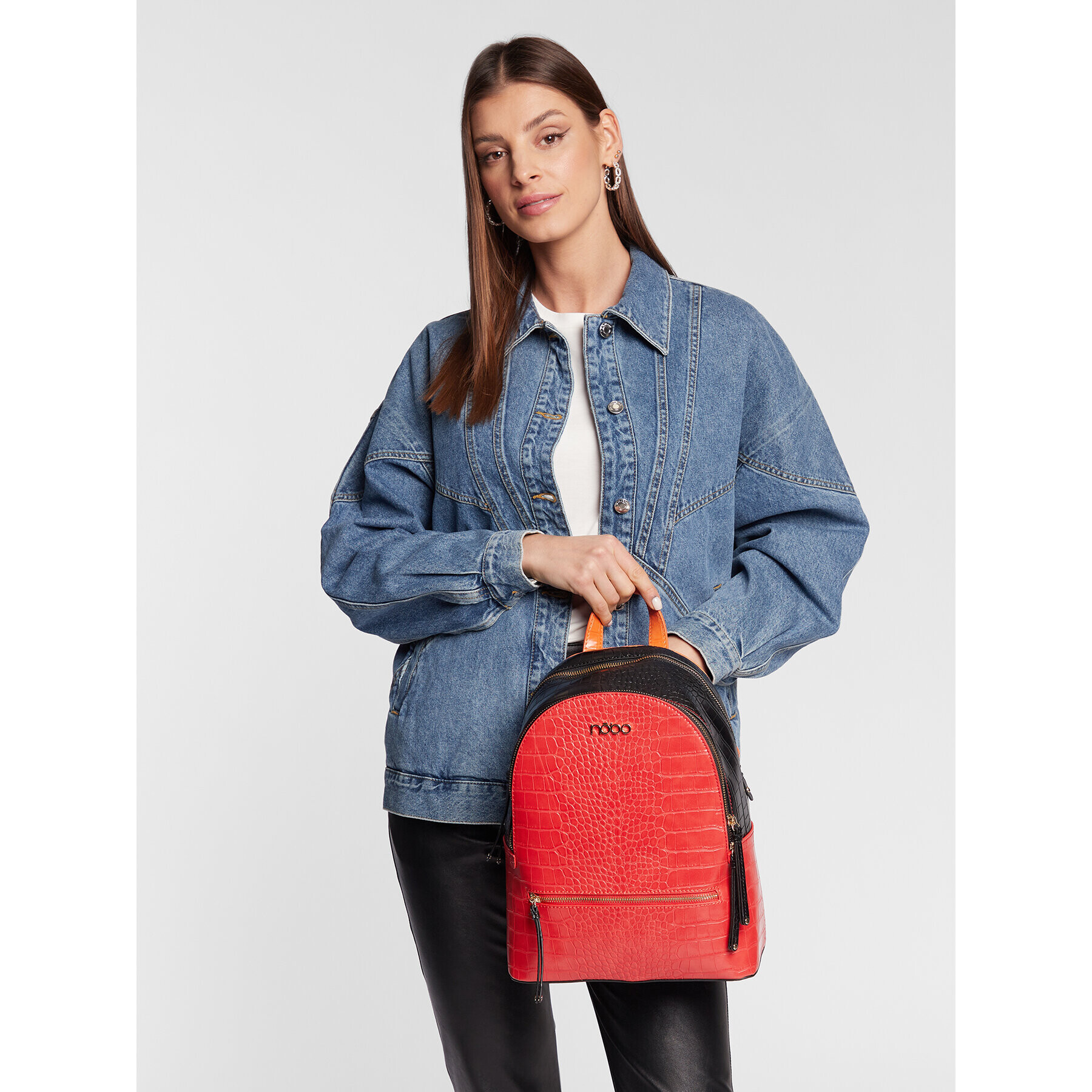 Nobo Раница NBAG-N3070-CM05 Червен - Pepit.bg