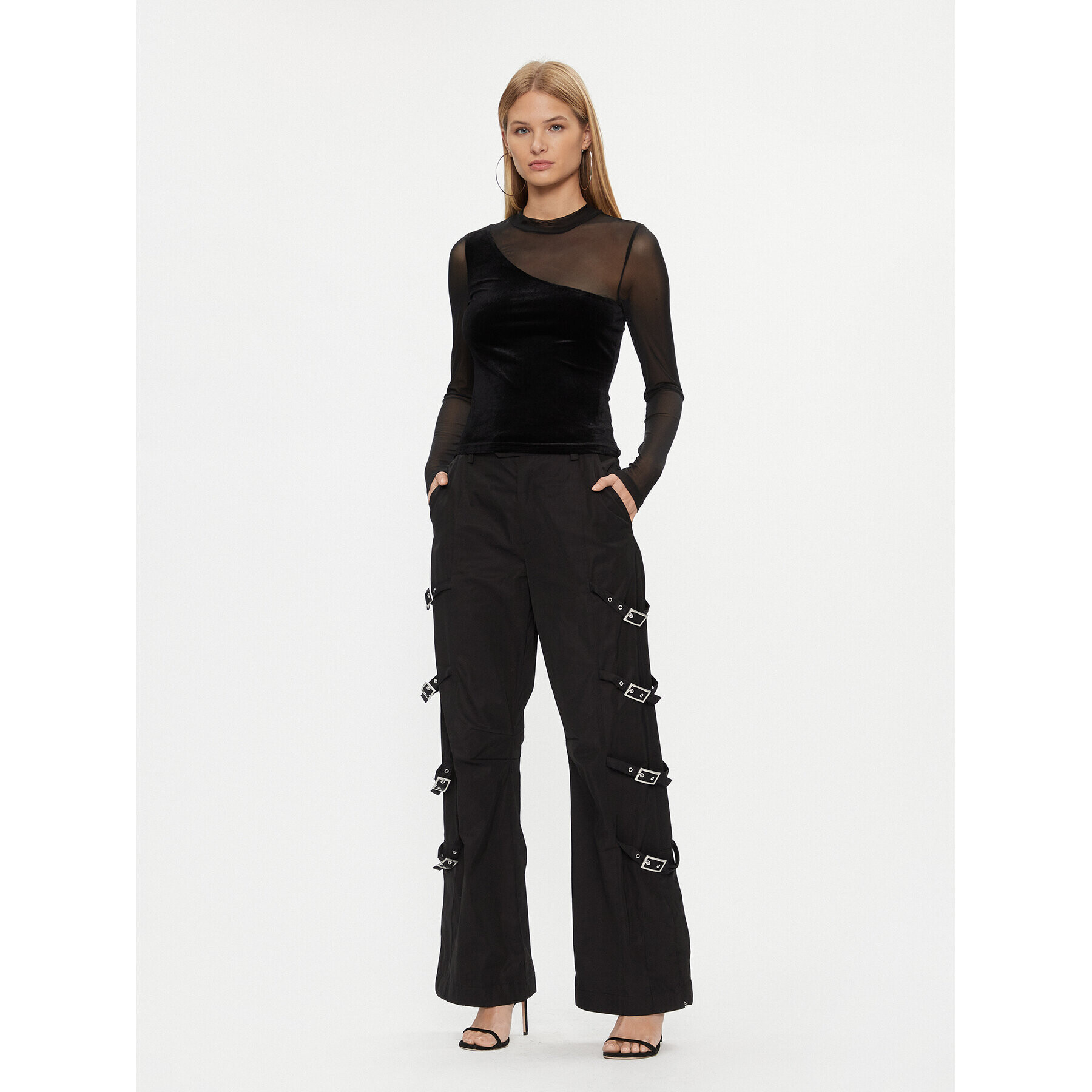 Noisy May Блуза 27028371 Черен Slim Fit - Pepit.bg