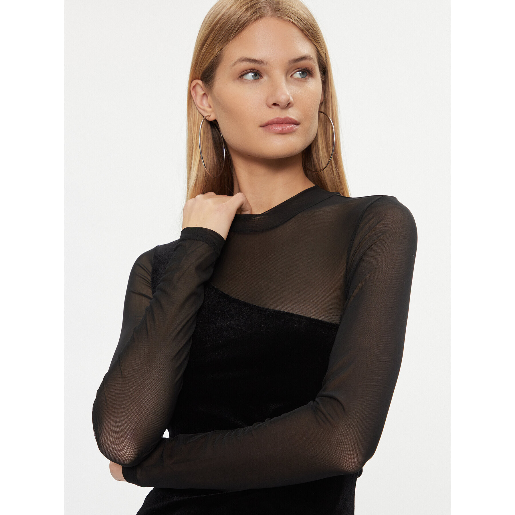 Noisy May Блуза 27028371 Черен Slim Fit - Pepit.bg