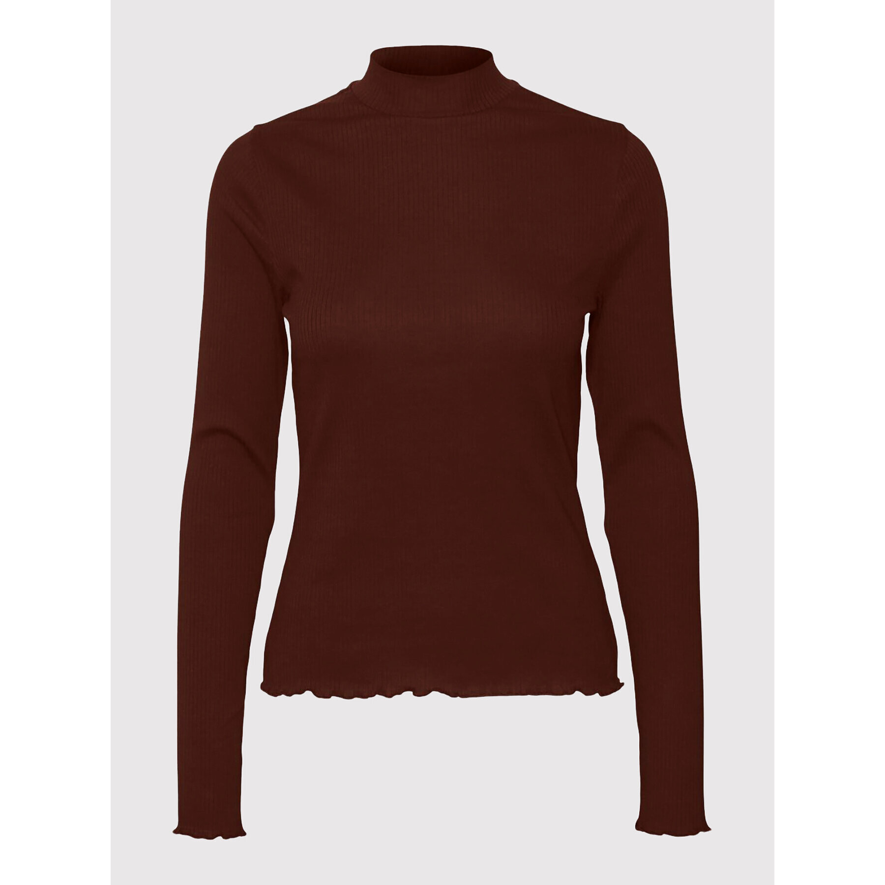 Noisy May Блуза Drakey 27021338 Кафяв Slim Fit - Pepit.bg
